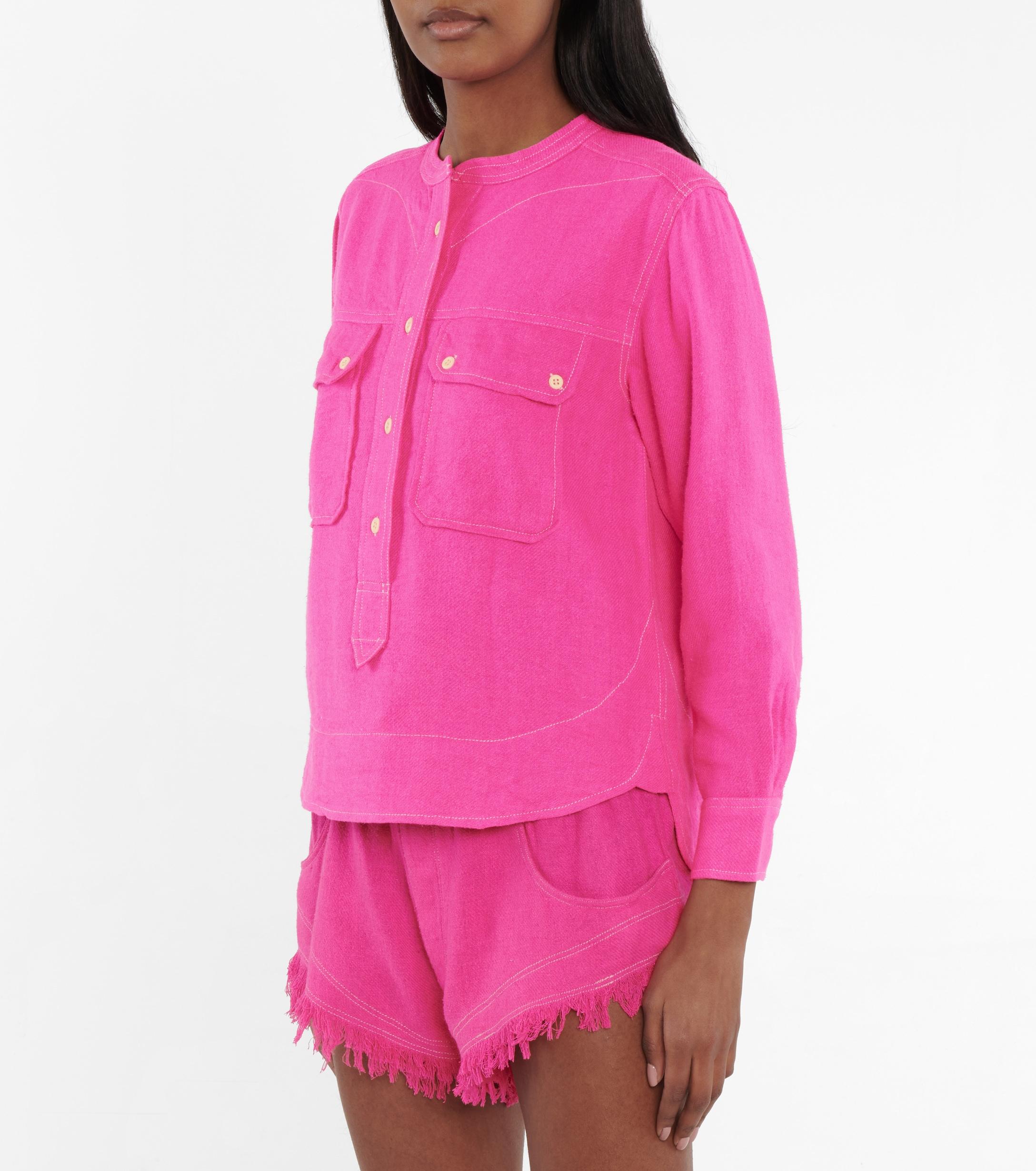 Étoile Isabel Marant Tecoyo Twill Shirt in Pink Lyst