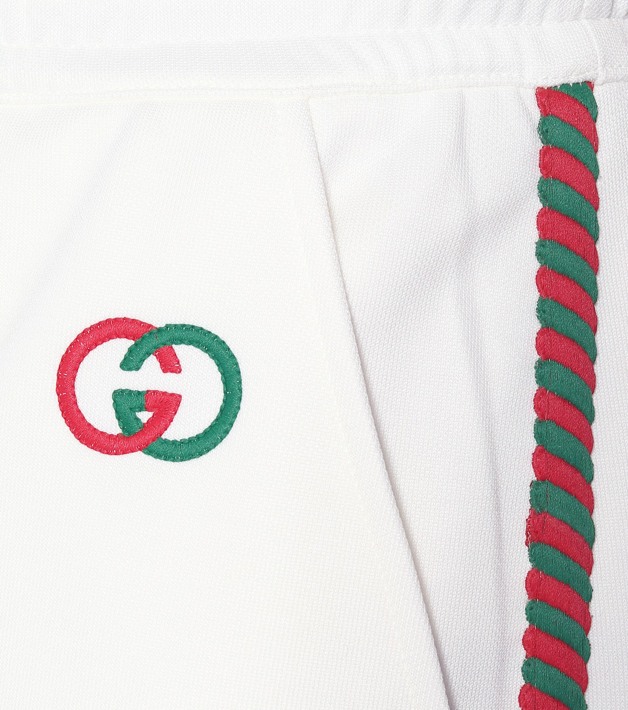 Gucci Cotton-blend Track Pants in White - Save 39% - Lyst