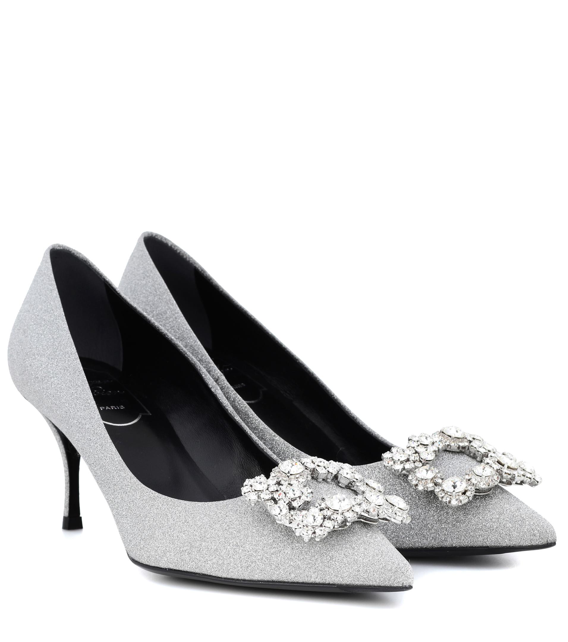 flower strass roger vivier