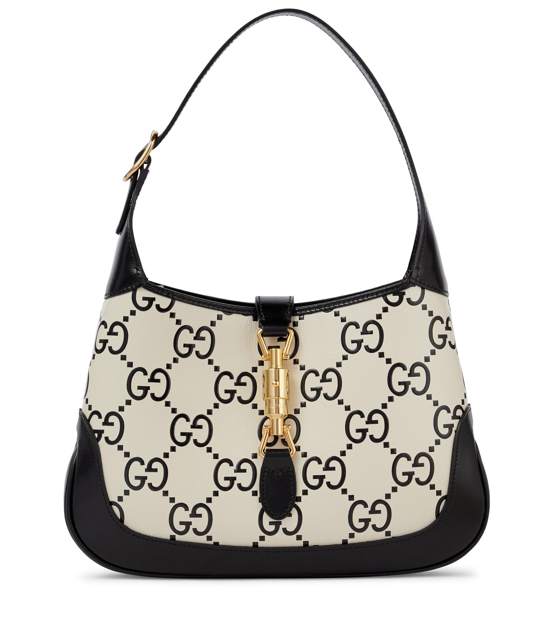 GUCCI Jackie 1961 small webbing-trimmed coated-canvas and leather