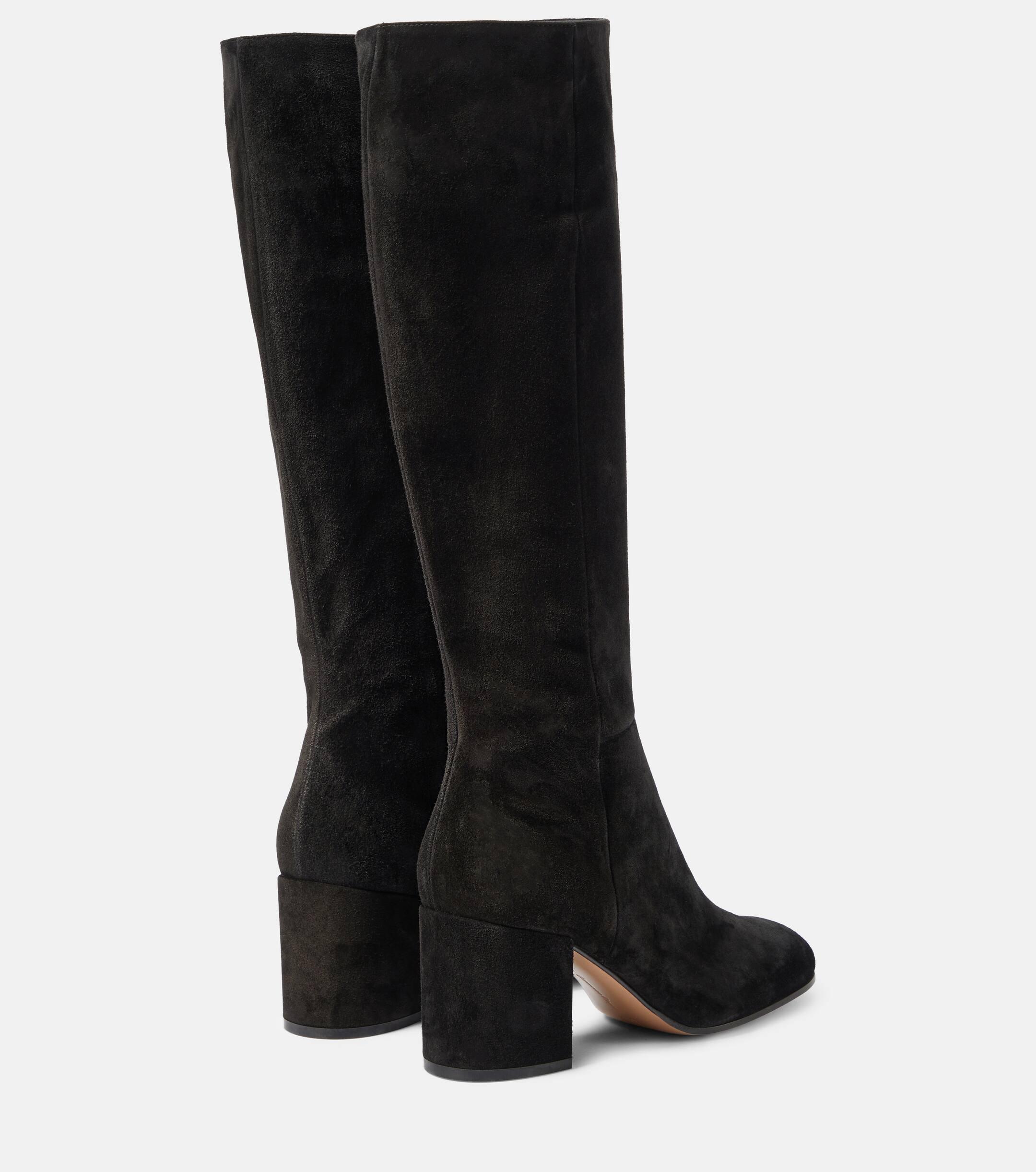 Gianvito rossi suede knee boots hot sale
