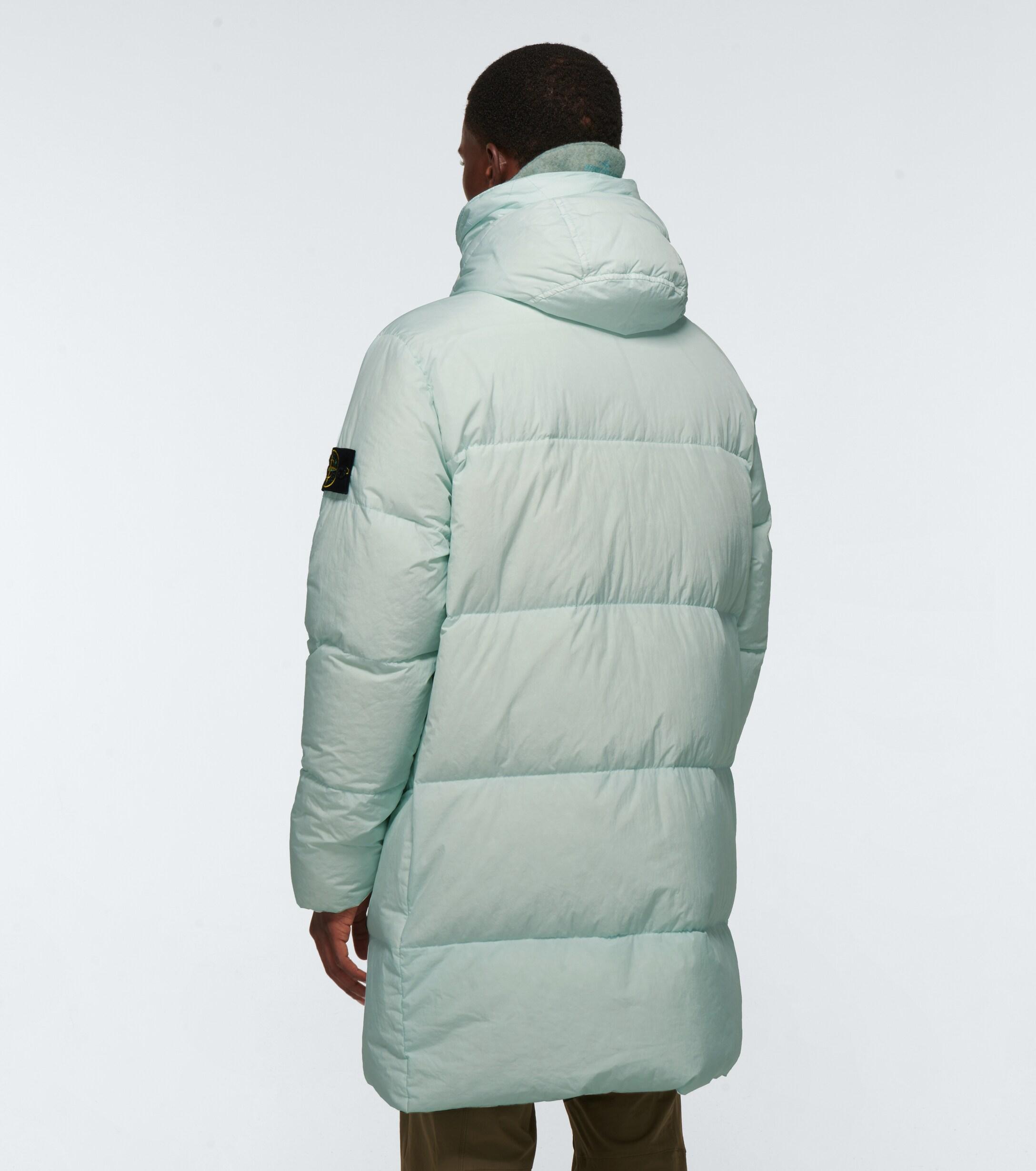 stone island green puffer