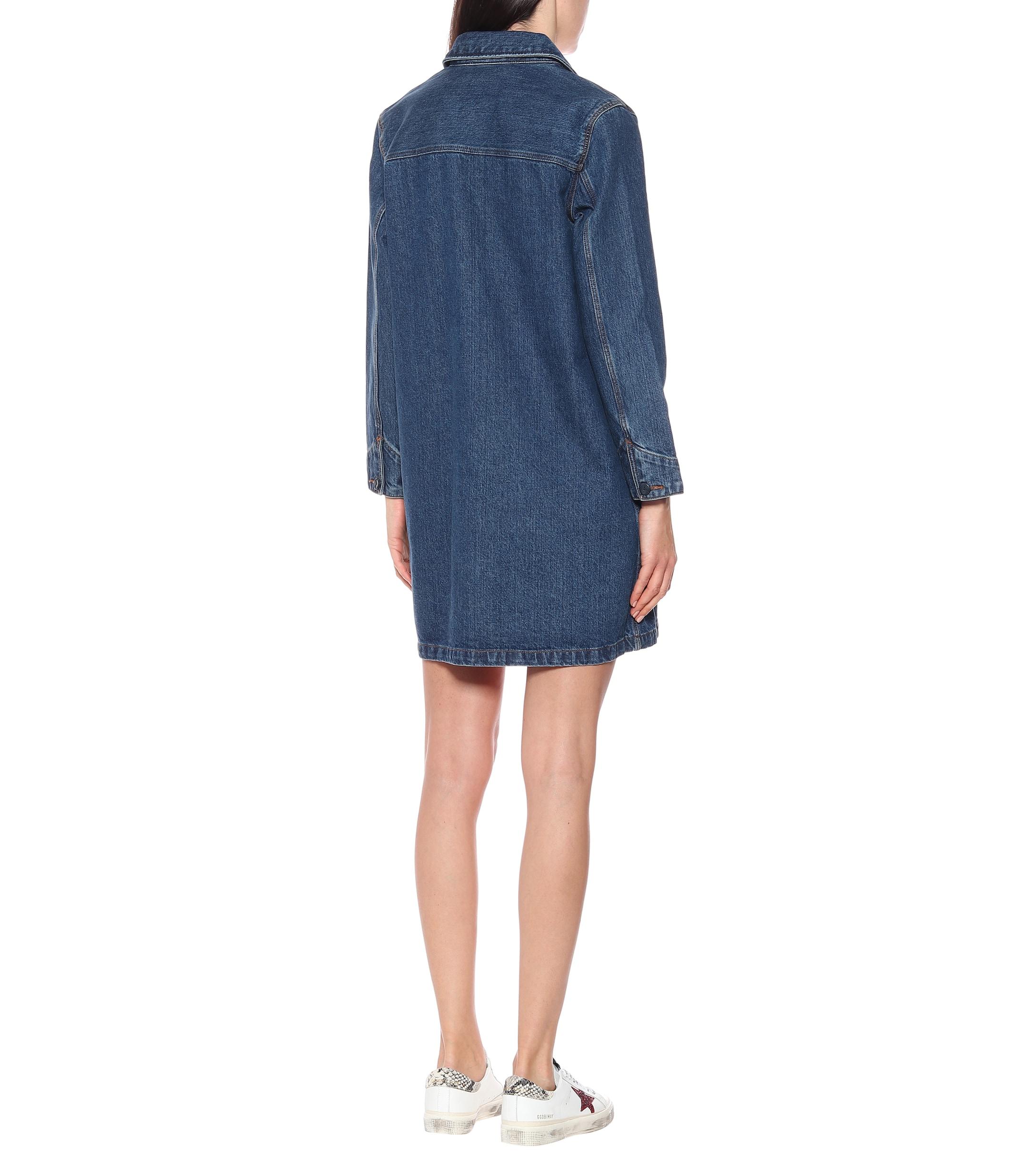 A.P.C. X Carhartt Aurelia Denim Dress in Blue | Lyst
