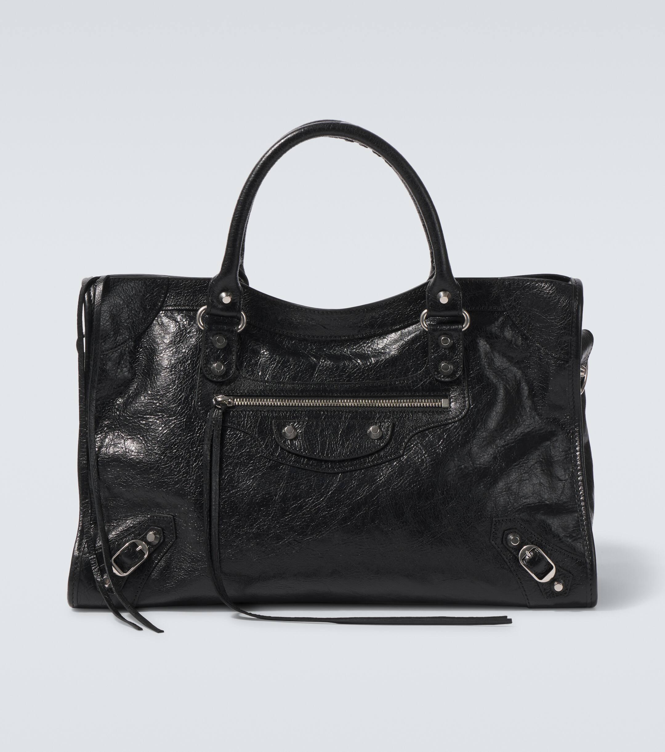 Balenciaga Le City Medium Leather Tote Bag in Black for Men Lyst UK