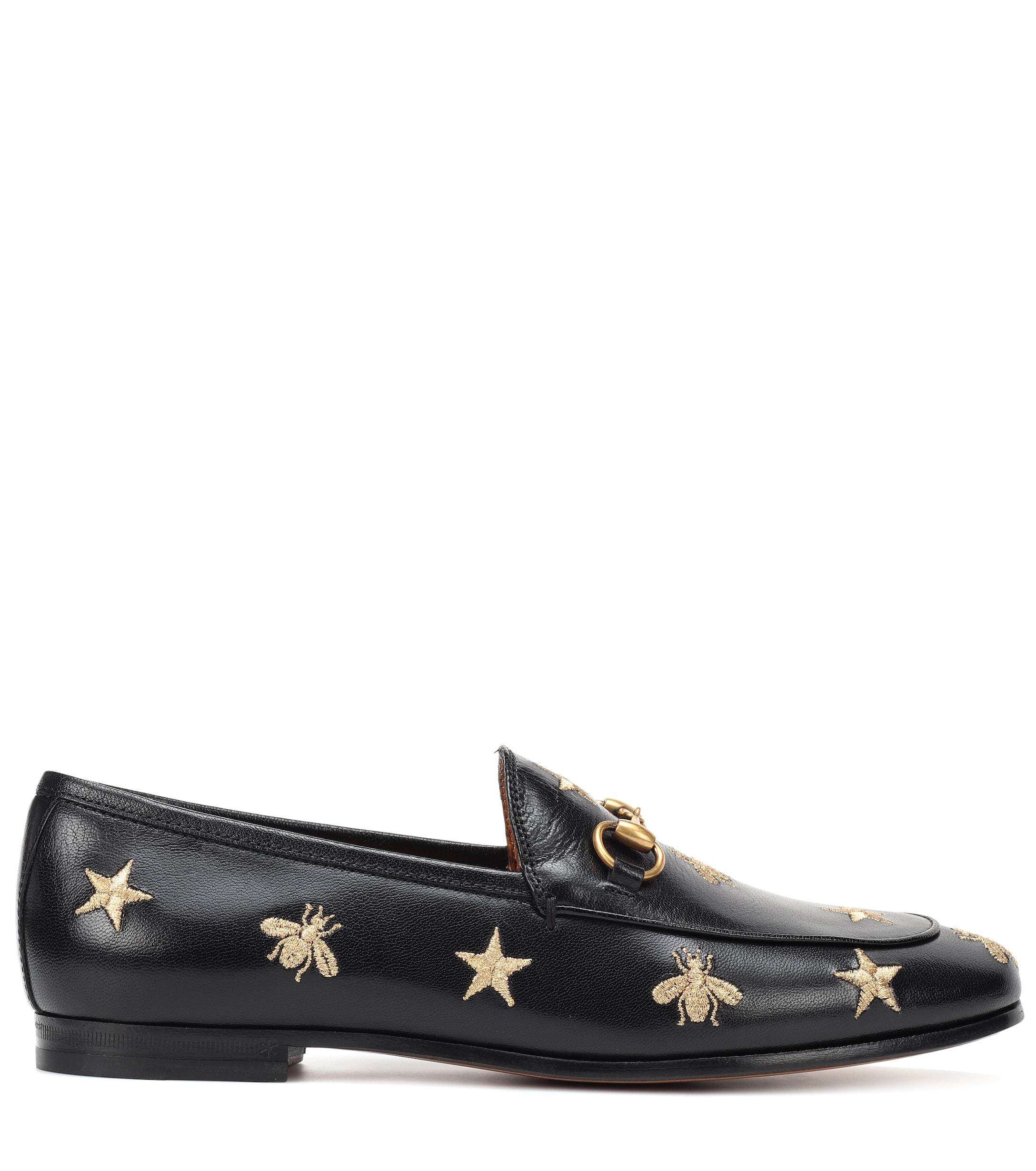 jordaan embroidered leather loafers