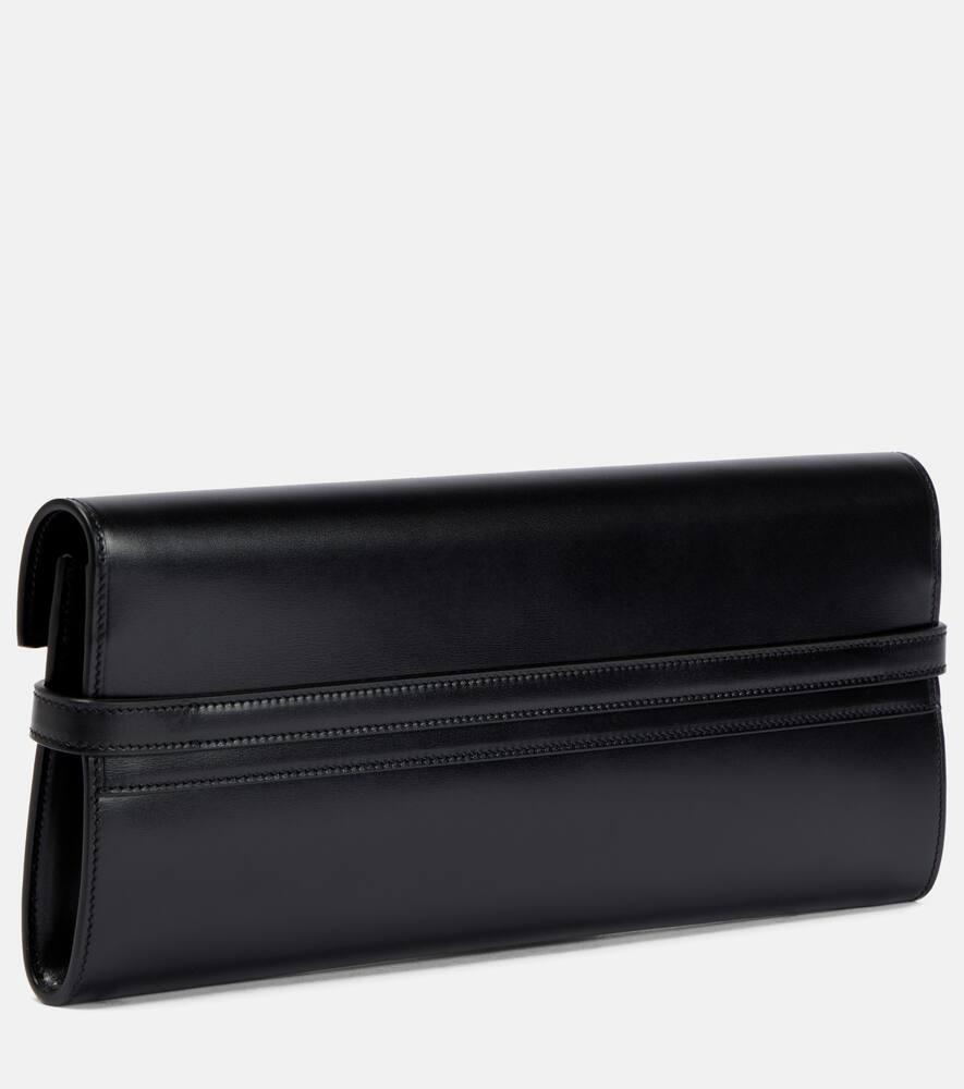 Saint Laurent Manhattan Leather Clutch in Black | Lyst