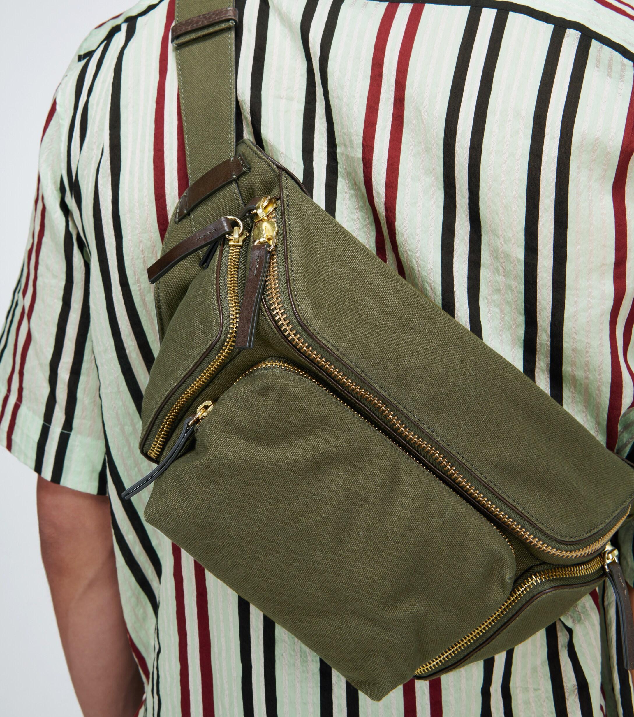 Dries Van Noten Cotton Belt Bag in Green for Men Lyst