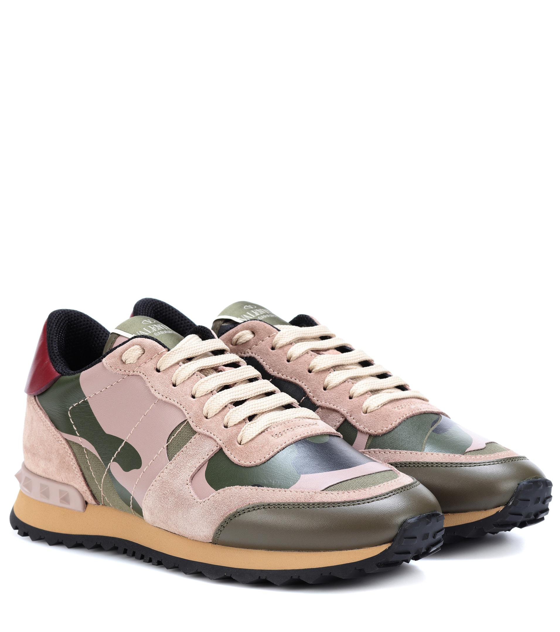 Valentino Leather Rockrunner Mixed 