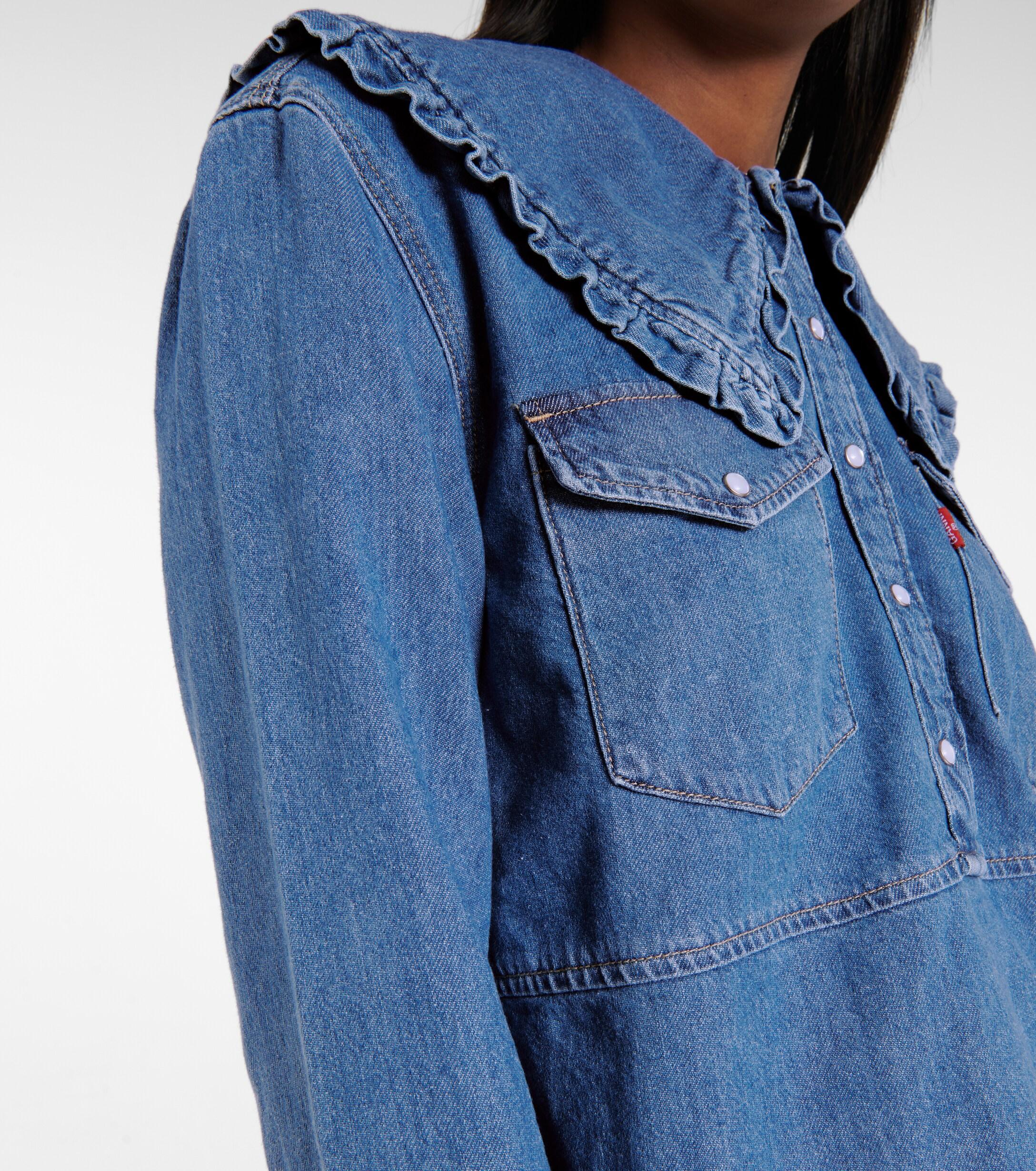 Ganni X Levi's® Denim Shirt in Blue | Lyst