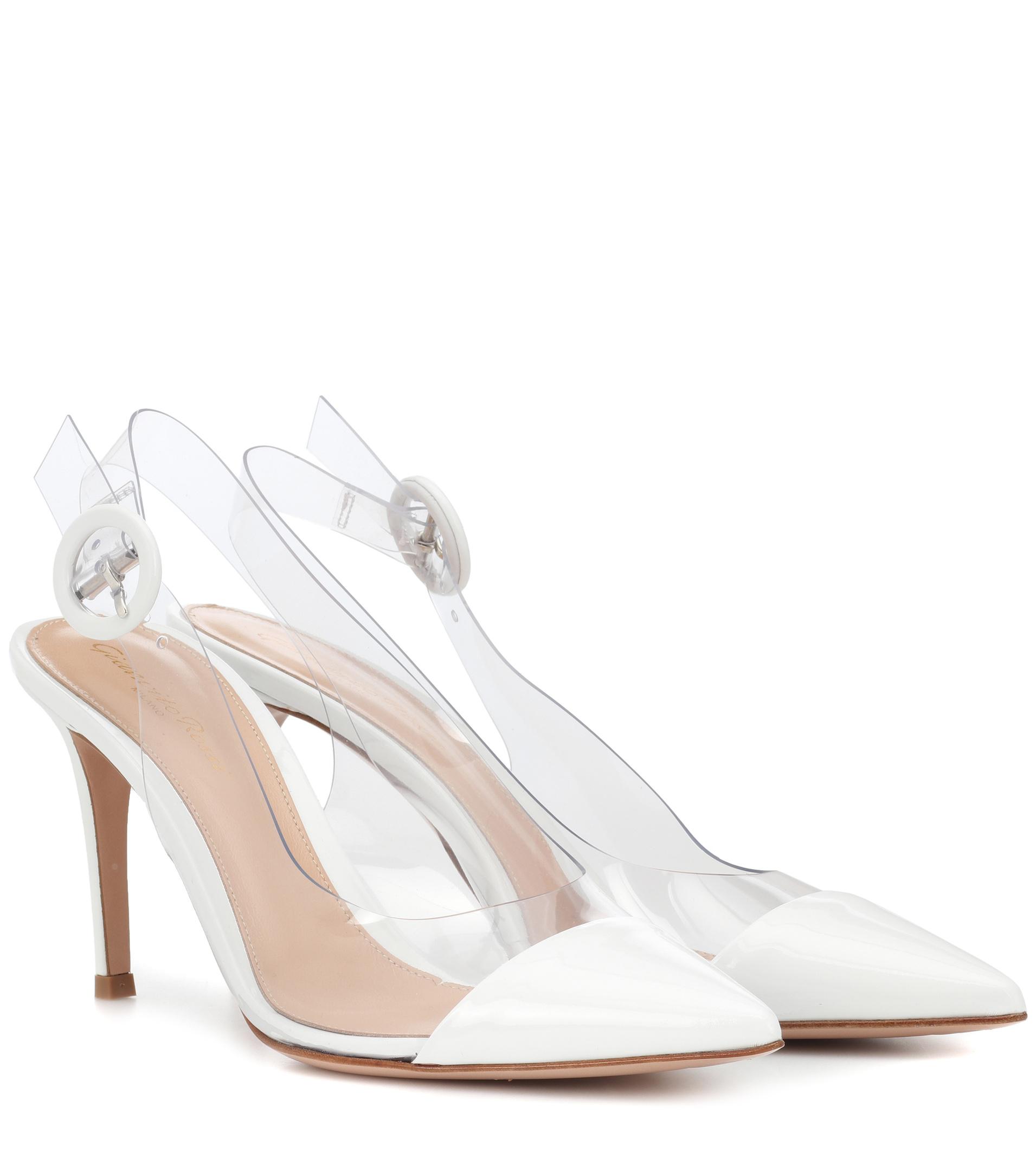 gianvito rossi white slingback