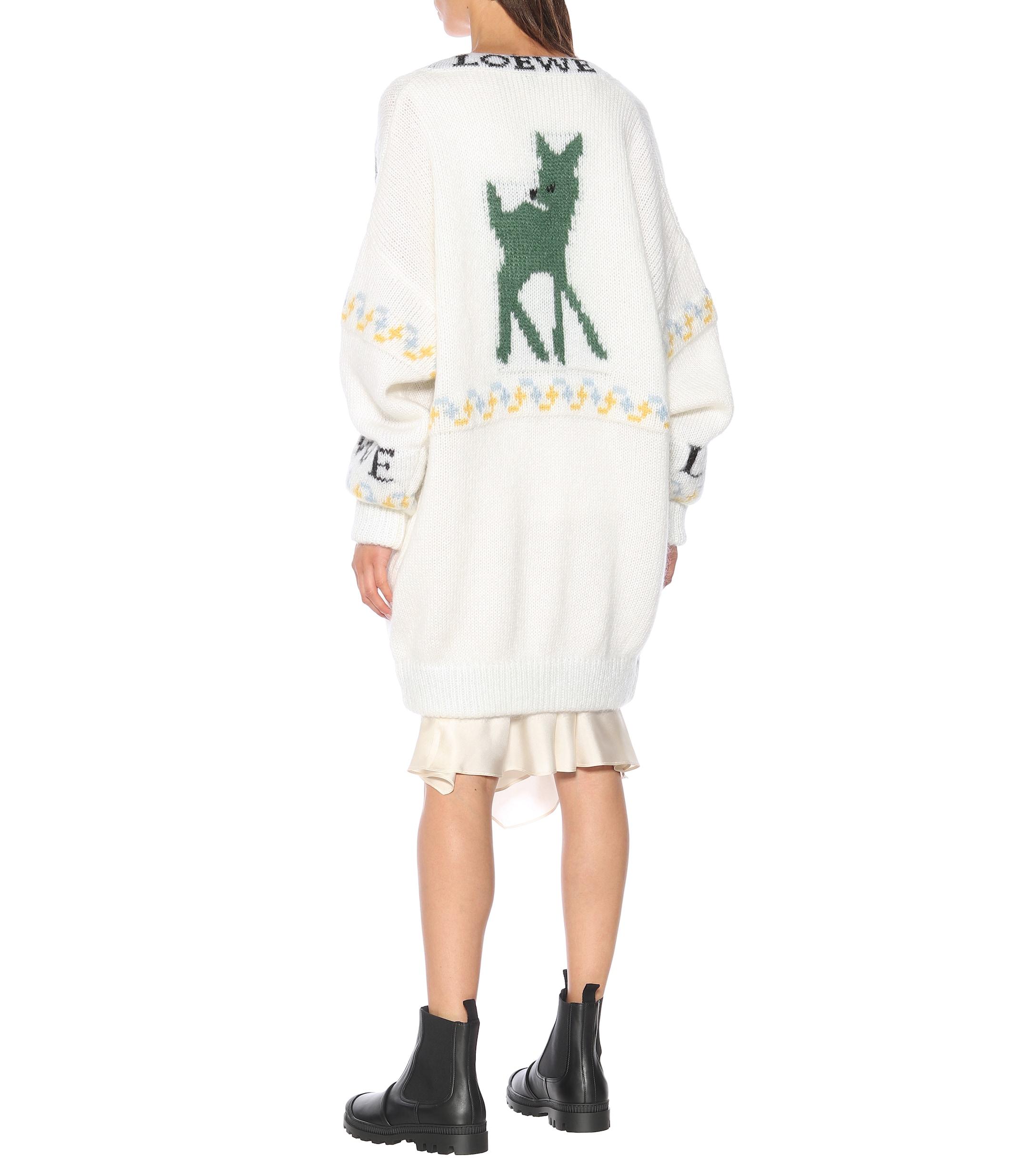 Loewe Deer-jacquard Mohair-blend 