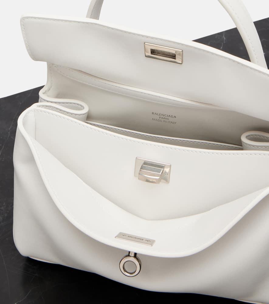 Balenciaga Rodeo Mini Leather Tote Bag in White Lyst