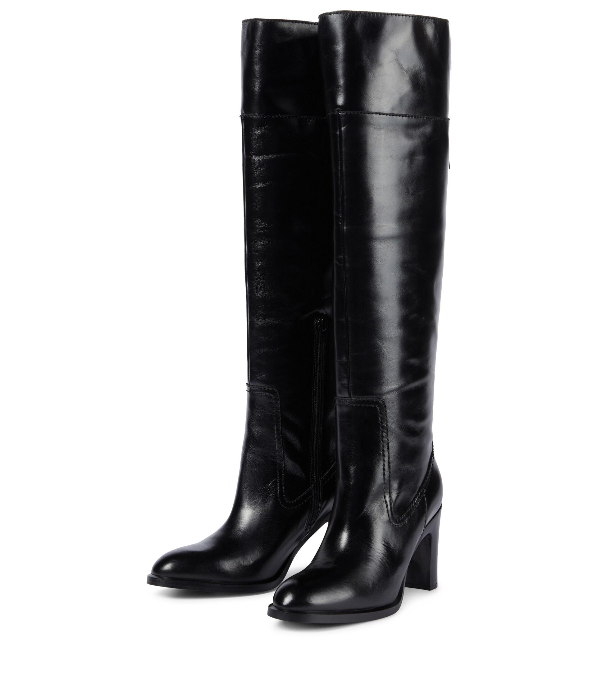 See By Chloé Annylee Leather Over-the-knee Boots in Black | Lyst