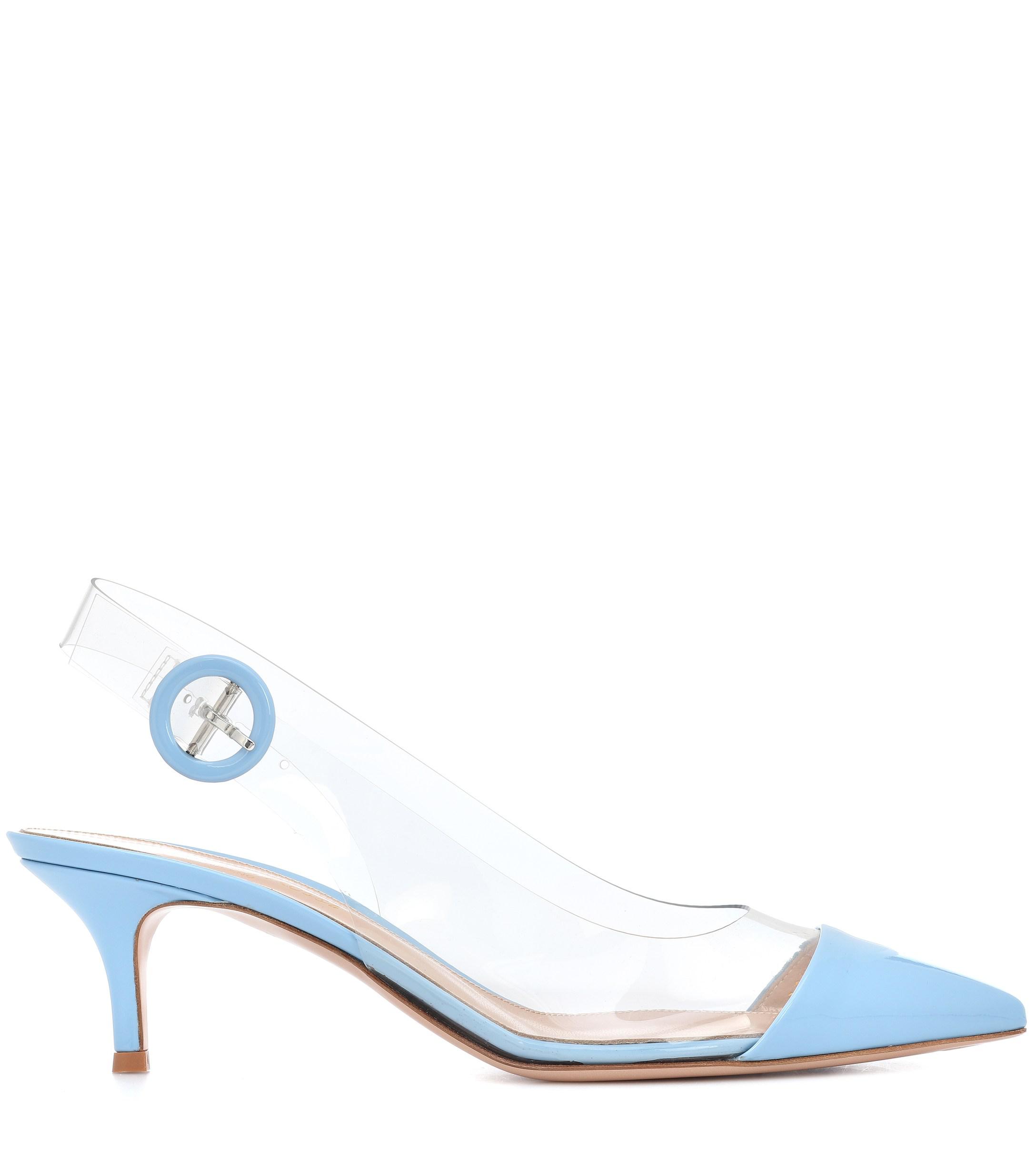 gianvito rossi blue heels
