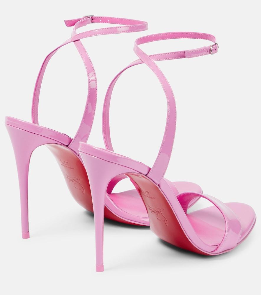 Christian Louboutin Loubigirl 100 Patent Sandal in Pink | Lyst