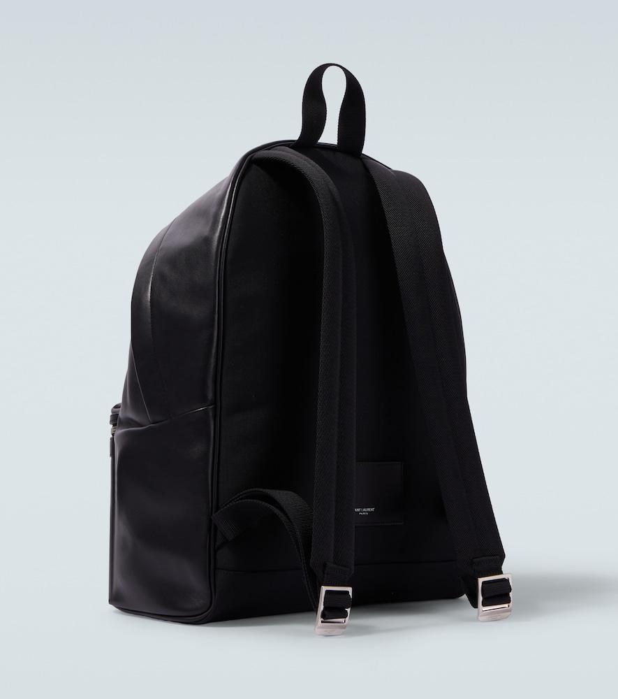city backpack in matte leather | Padded Shoulder Straps sensitive items Leather City Backpack  stylestealmensboutique