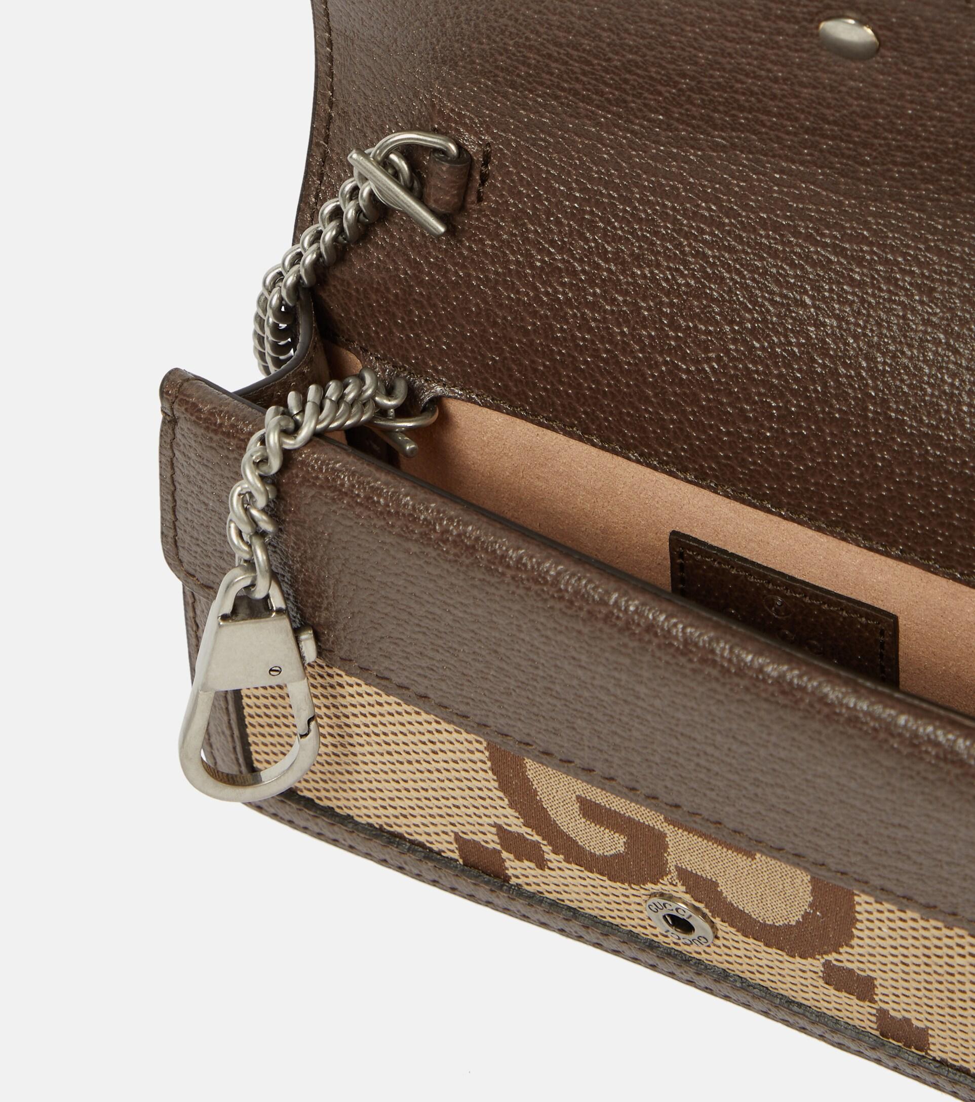 Gucci Dionysus GG Supreme Mini Shoulder Bag in Brown