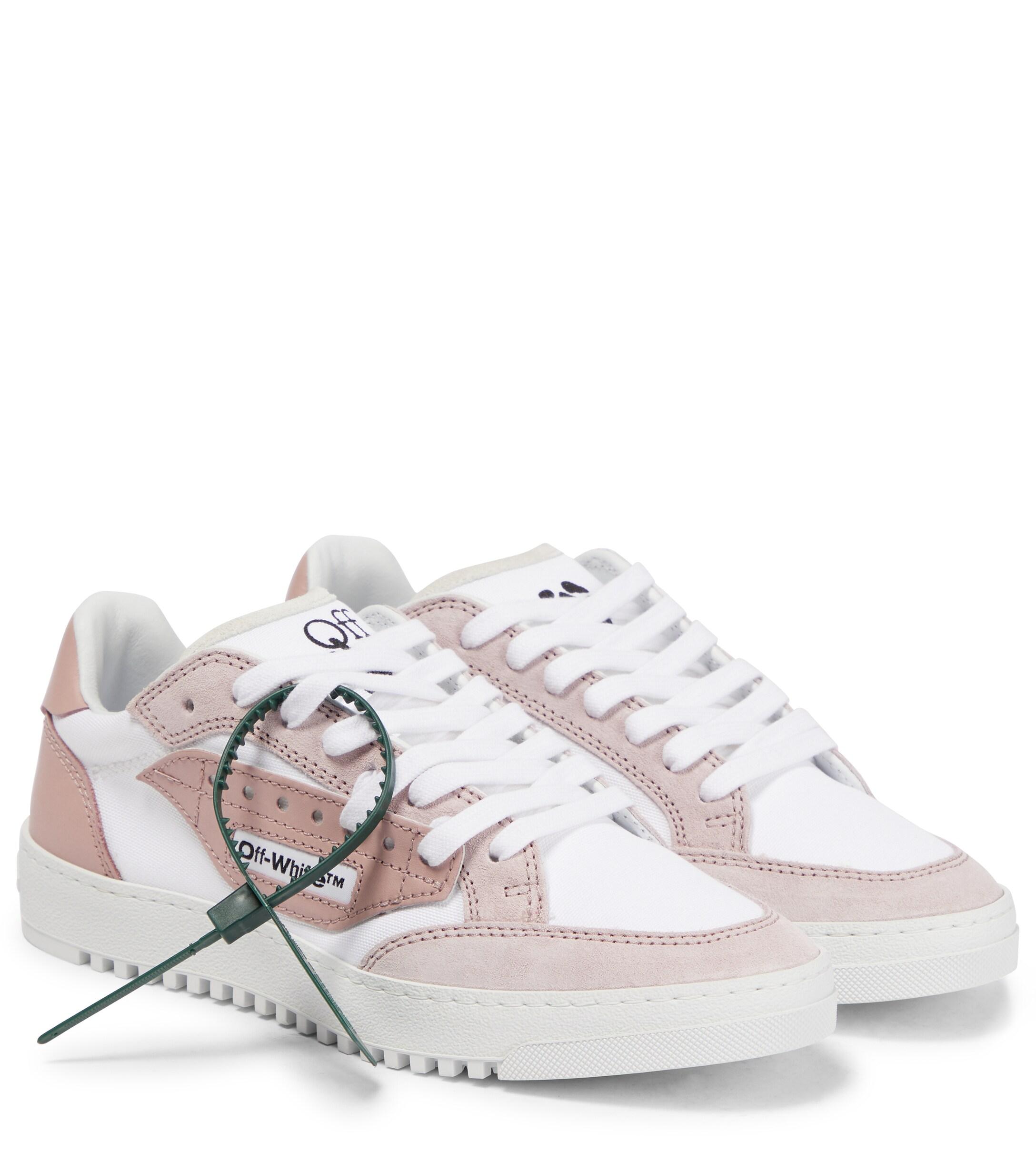 Womens Shoes Trainers Low-top trainers Off-White c/o Virgil Abloh 5.0 Suede-trimmed Sneakers 