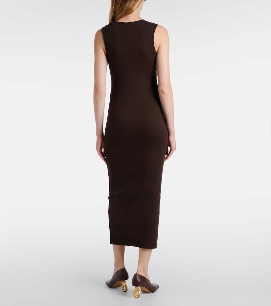 【関税&送料込】Jw Anderson Brown Stretch Cotton Dress JW Anderson Dresses for Women | Online Sale up to 73% off | Lyst