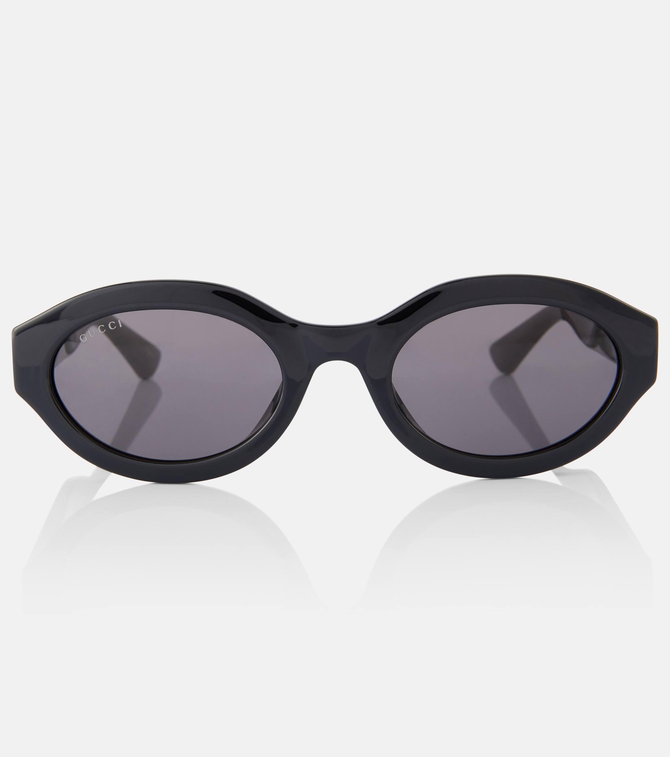 Gucci Minimal Gg Oval Sunglasses in Brown Lyst Canada
