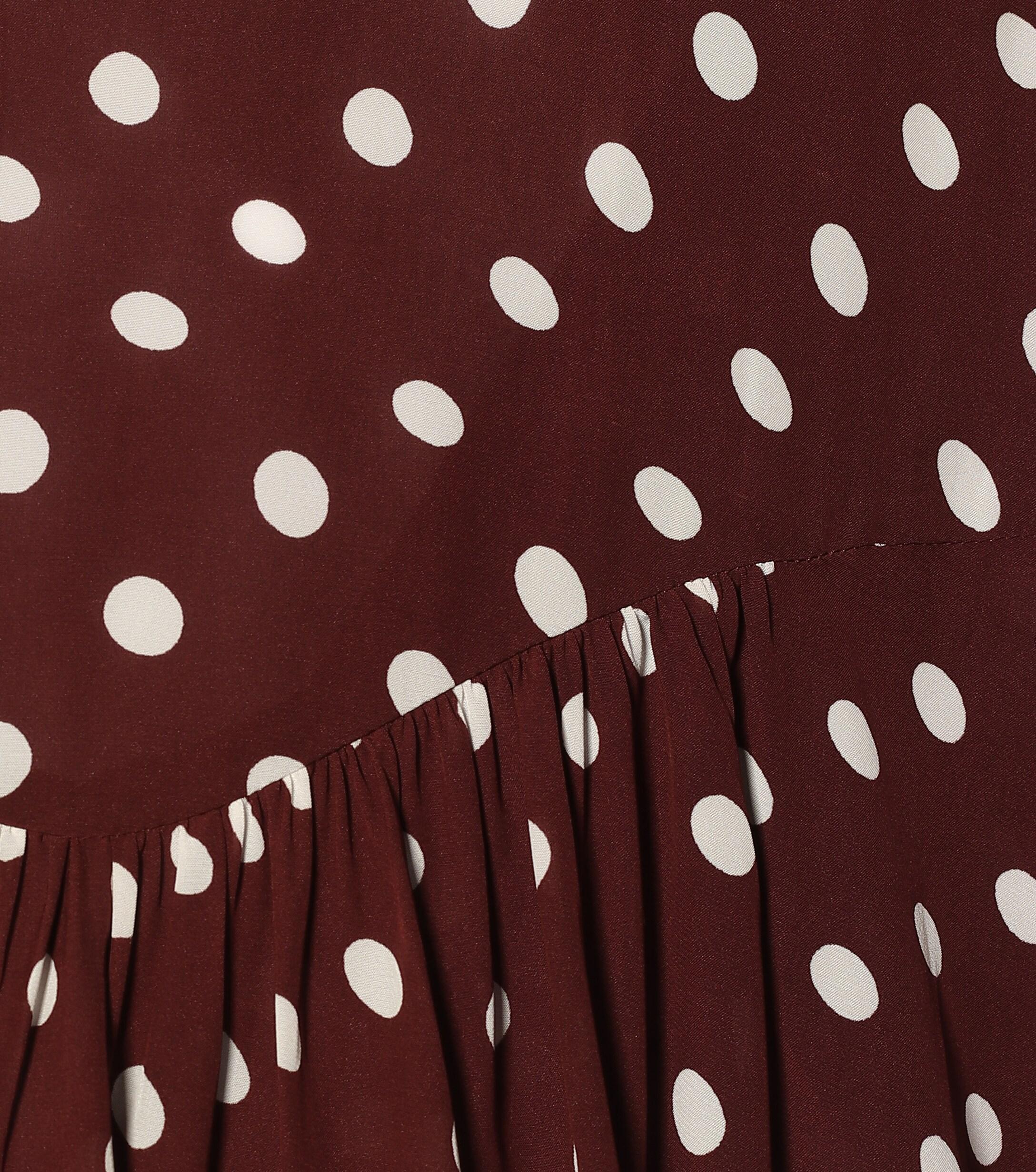 alexa chung brown polka dot dress Elegant Burgundy A-Line Evening Dress SF083  DreamyVow
