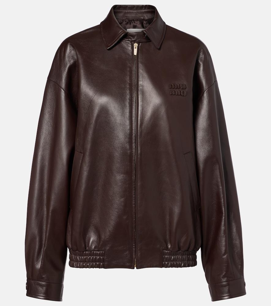 Miu Miu Leather jackets for Women | Online Sale up to 34% off | Lyst
