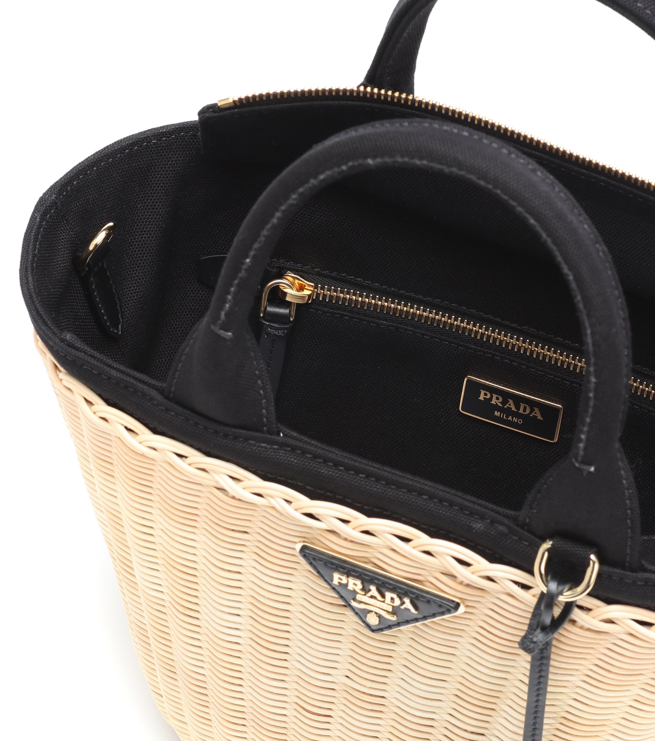 straw prada beach bag
