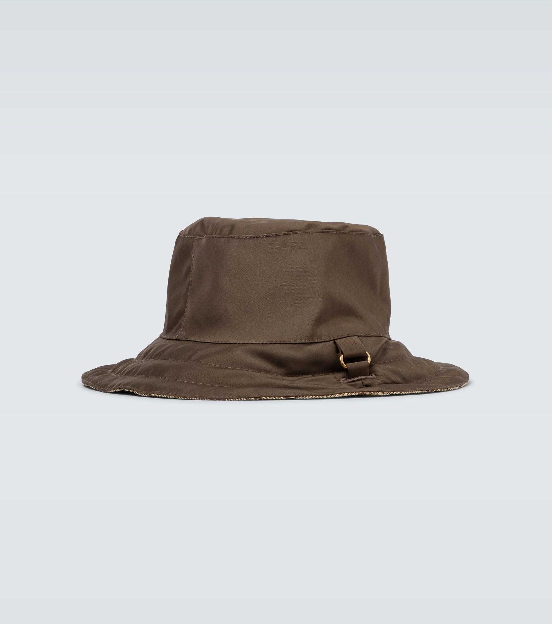 Gucci Synthetic Reversible gg Bucket Hat in Brown/Light Brown 