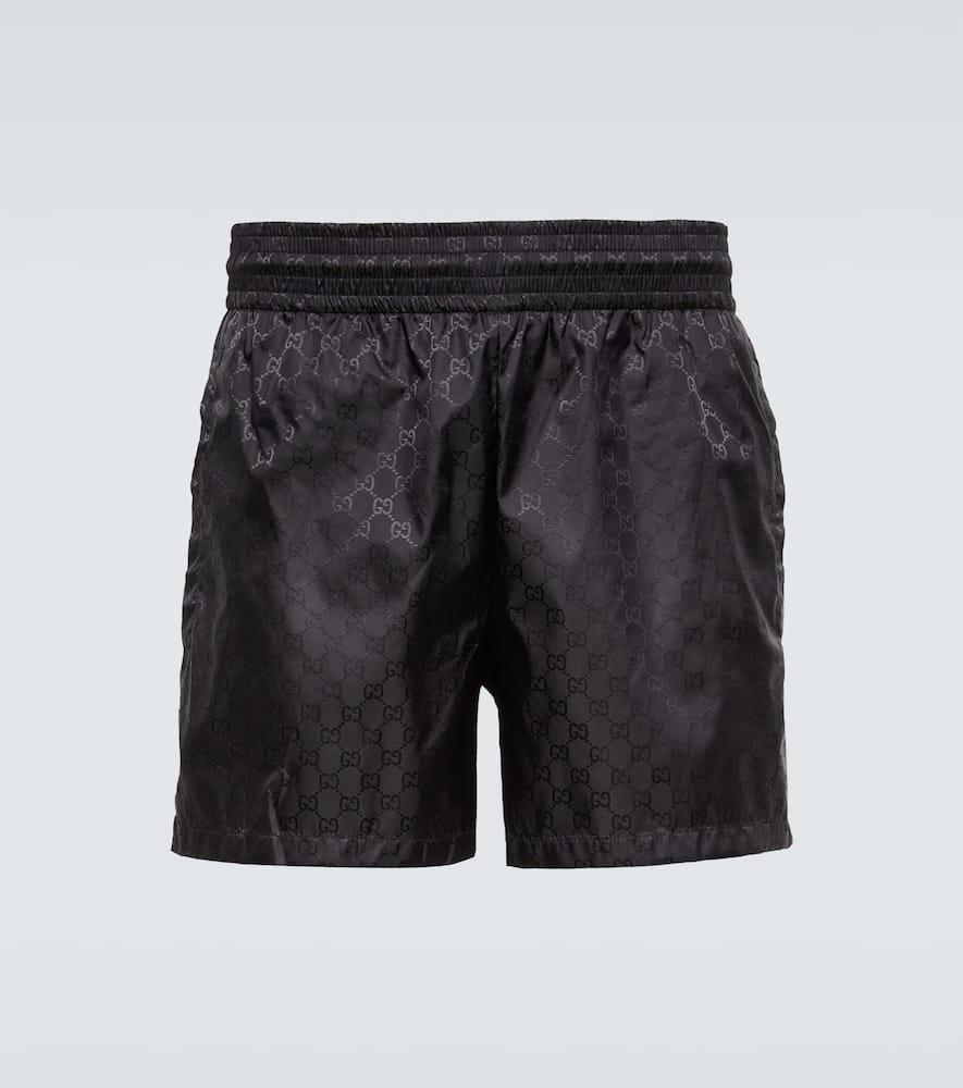 Palm Angels Zebra Track Shorts Black/White