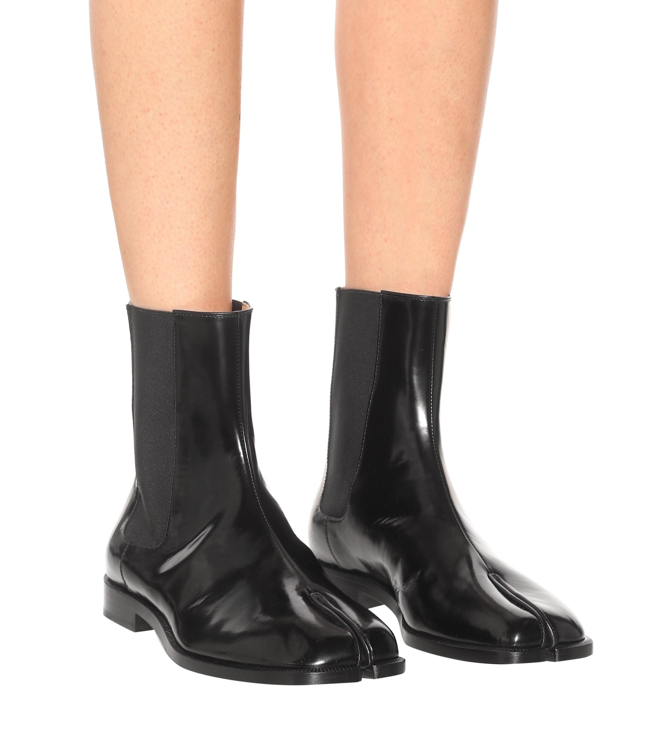 margiela patent boots