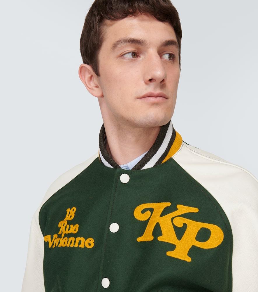 KENZO X Verdy Wool-Blend Varsity Jacket in Green for Men | Lyst