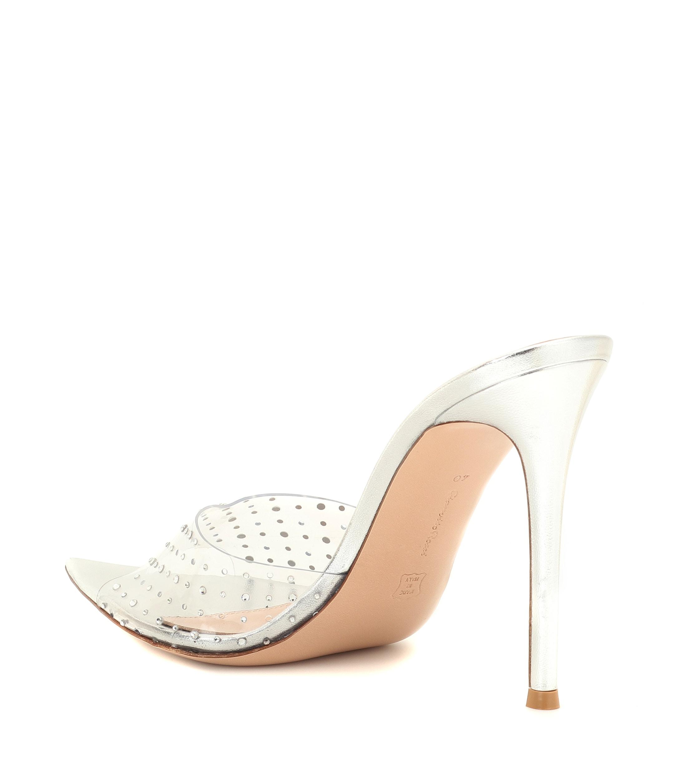gianvito rossi byblos leather mules