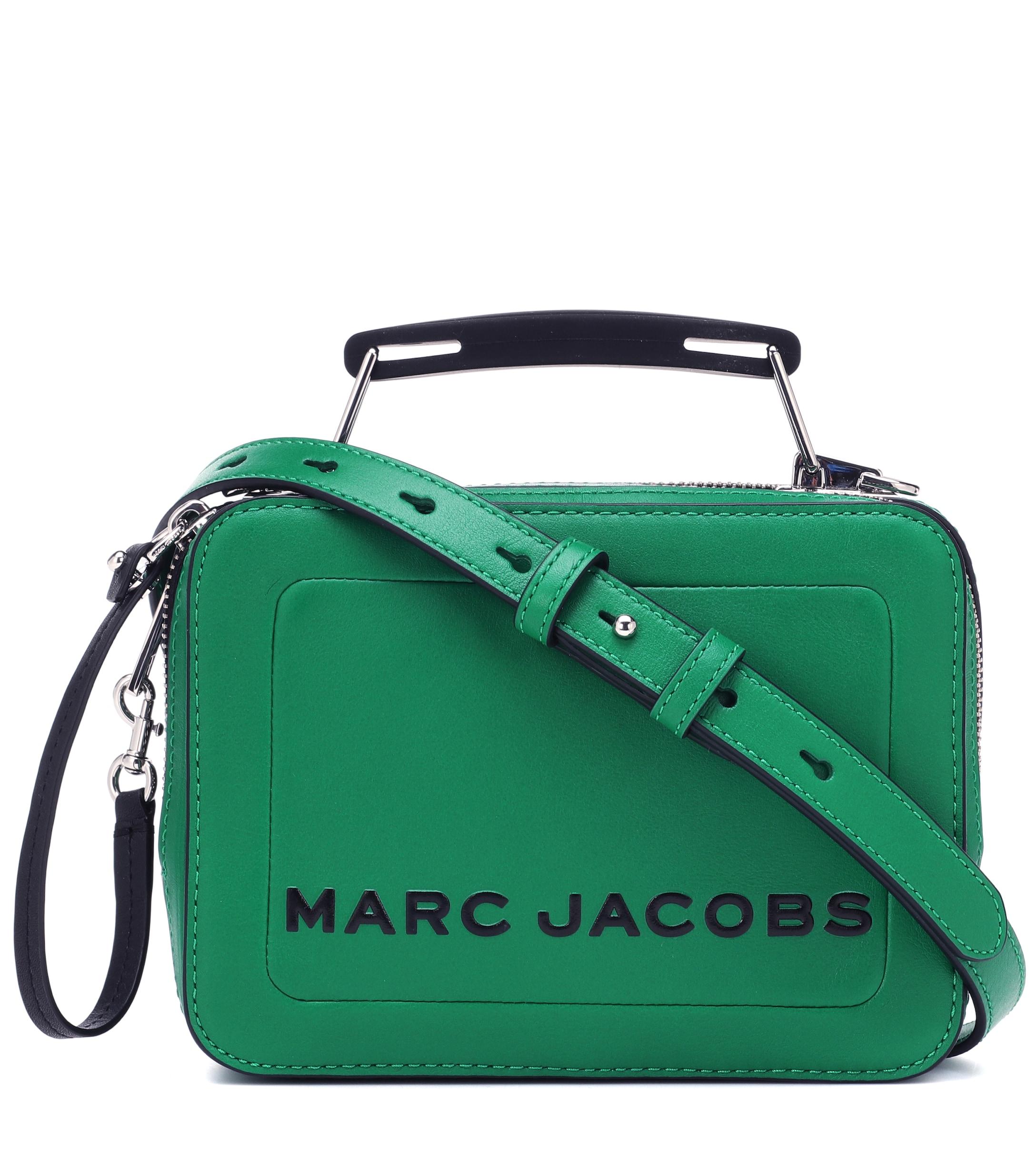 Sac à bandoulière The Mini Box en cuir Marc Jacobs en coloris Vert | Lyst