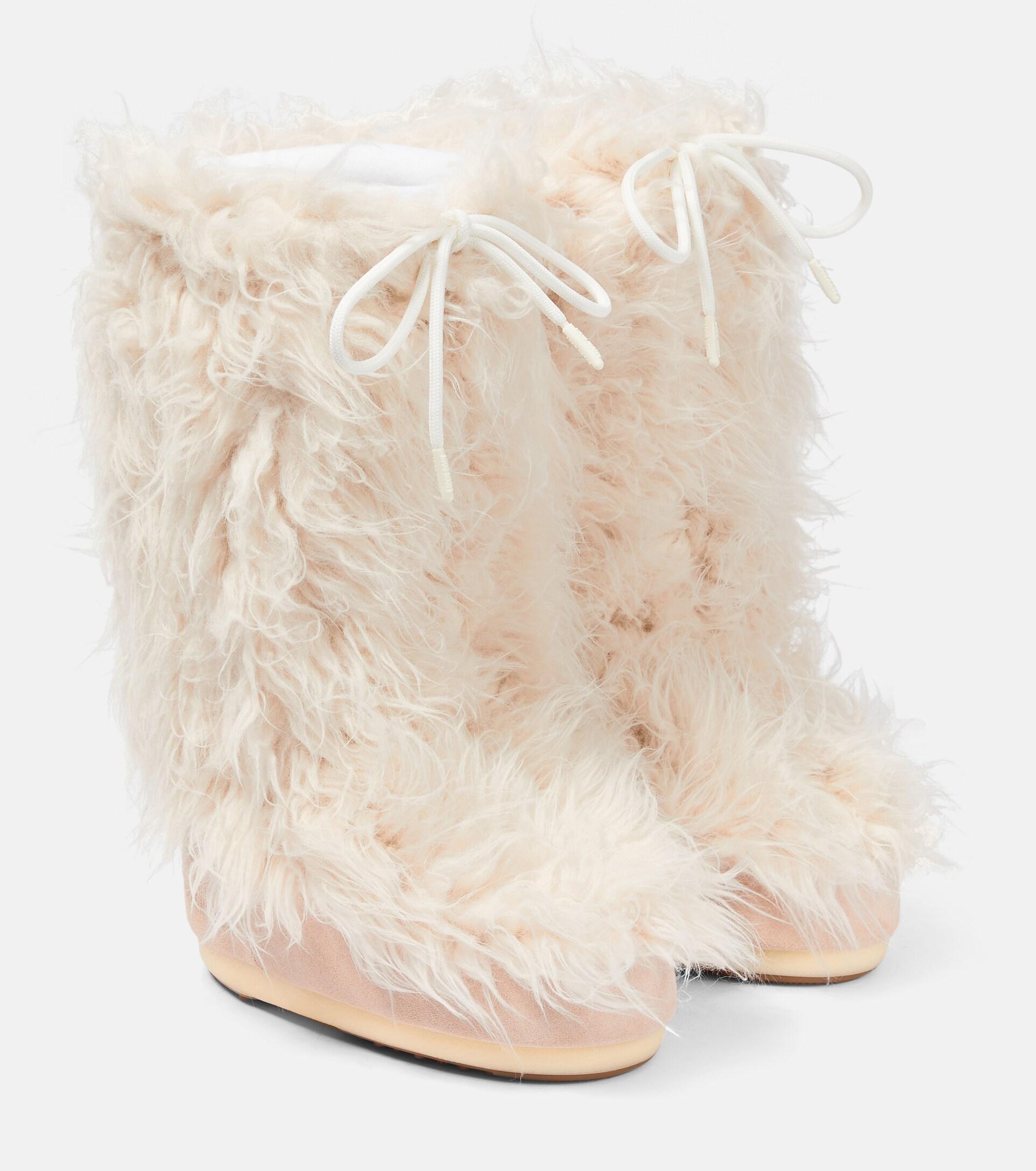 Moon Boot Icon Yeti Knee-high Boots in White | Lyst