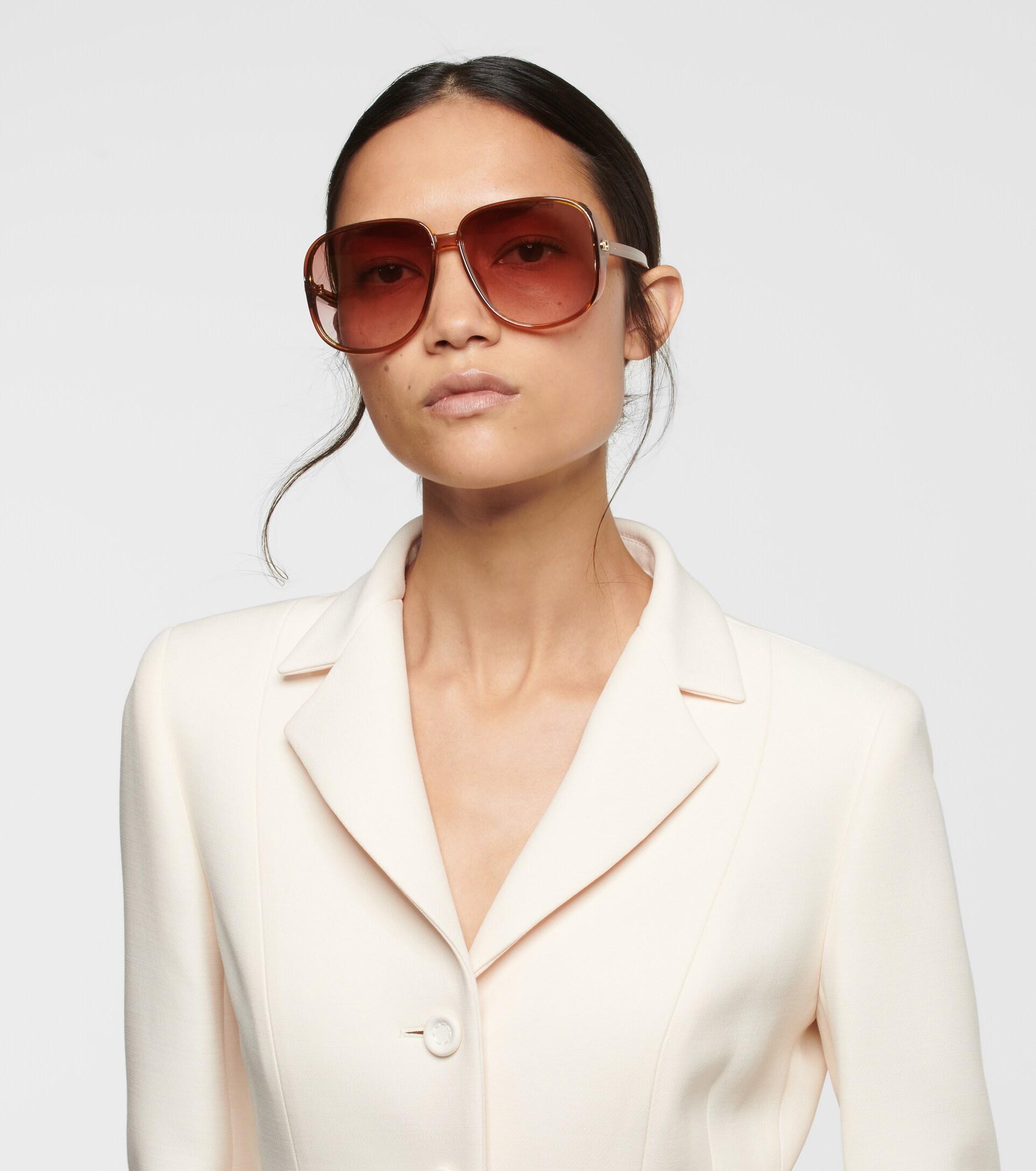 Dior Sunglasses “Lady Dior” Studs Square Brown