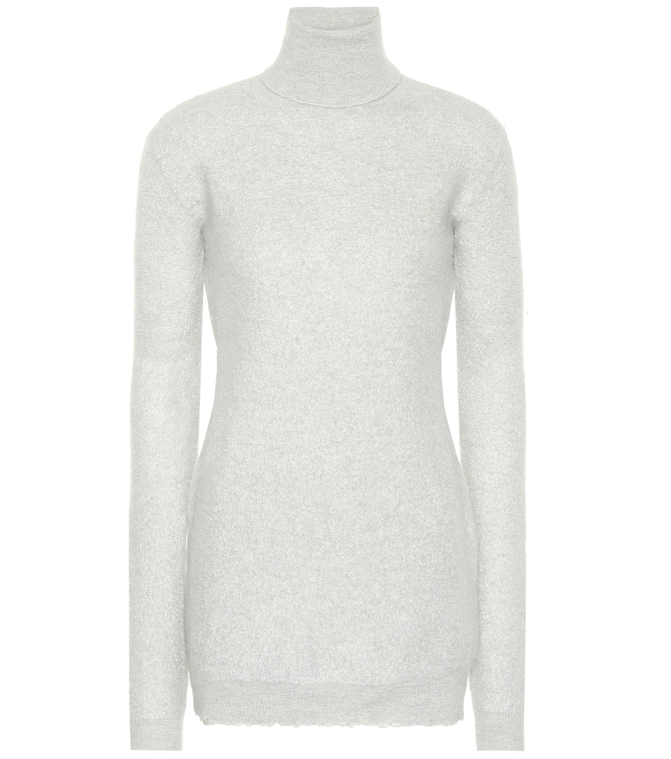 Unravel Project Cashmere Turtleneck Sweater in Grey (Gray) - Lyst