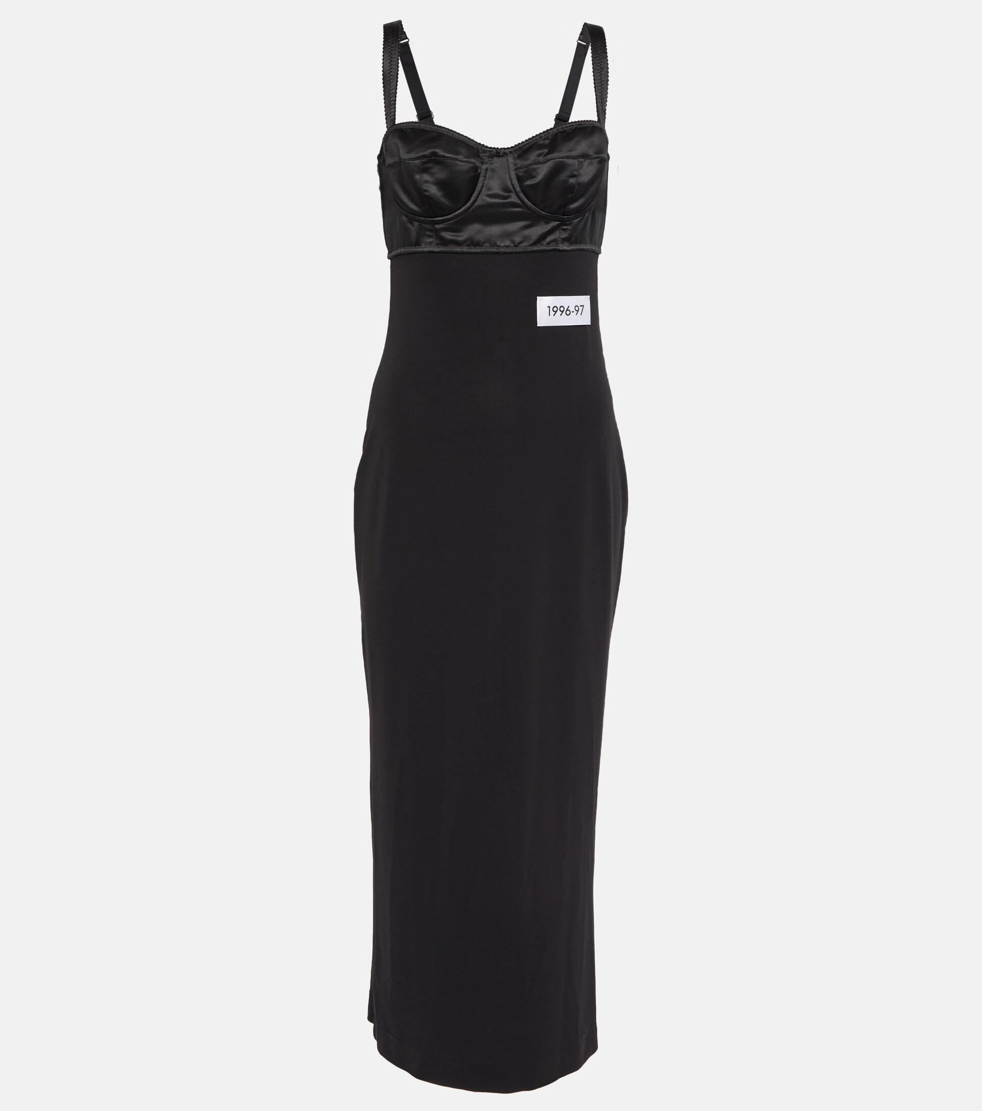 Dolce & Gabbana X Kim Kardashian Midi Dress in Black | Lyst