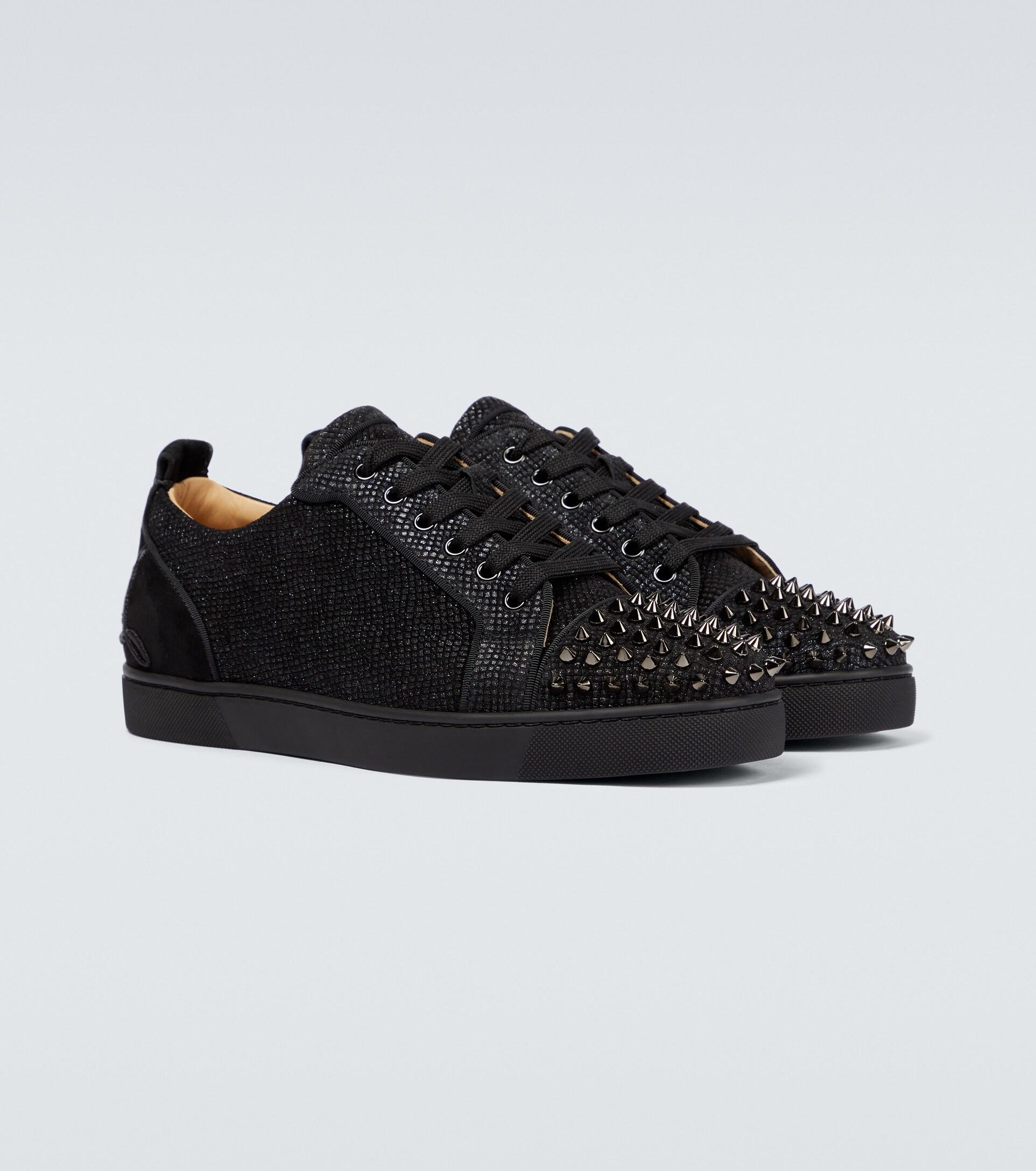 Christian Louboutin Junior Spikes Sneakers in Black for Men | Lyst