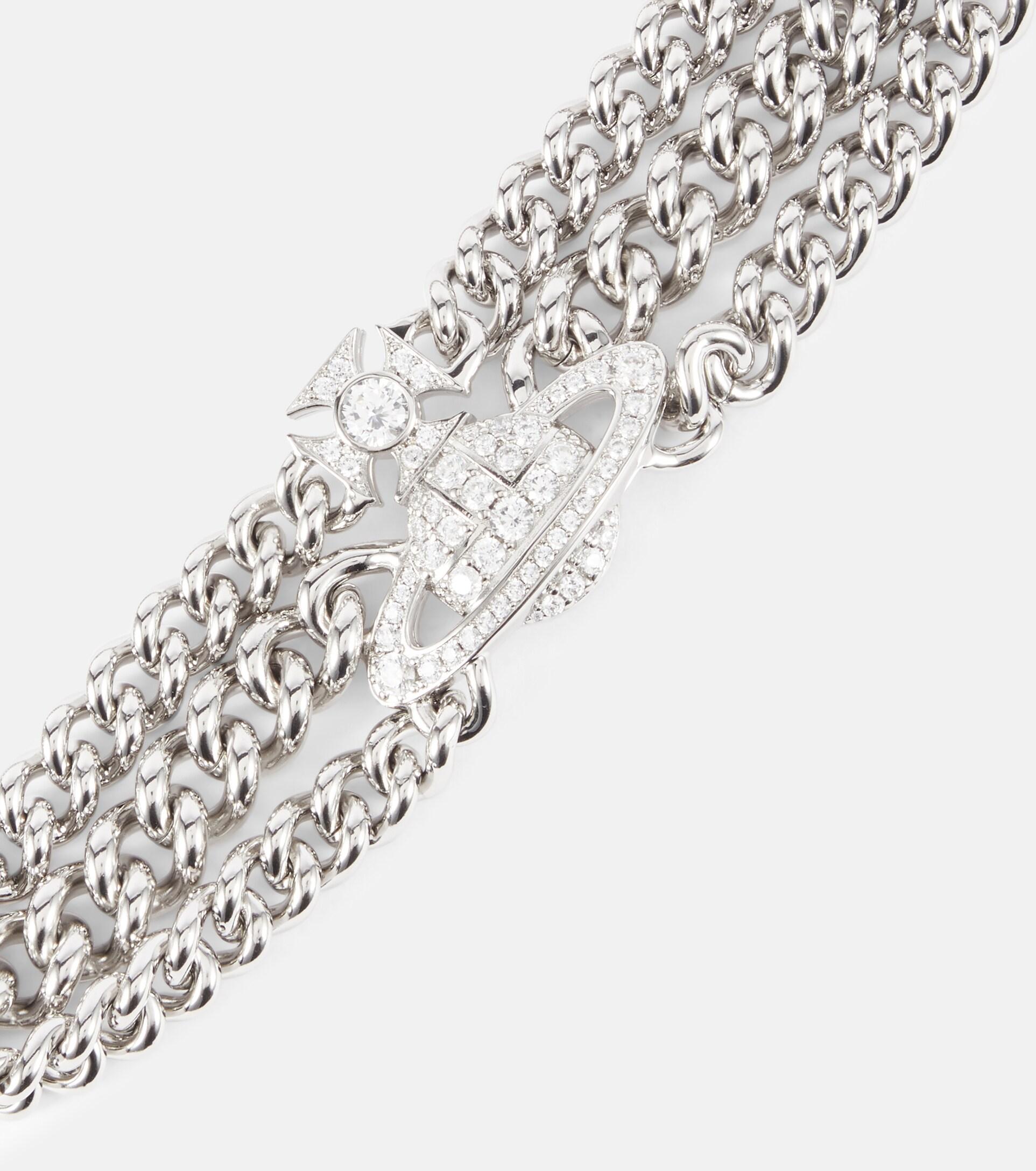 Vivienne Westwood Graziella Embellished Choker in Metallic