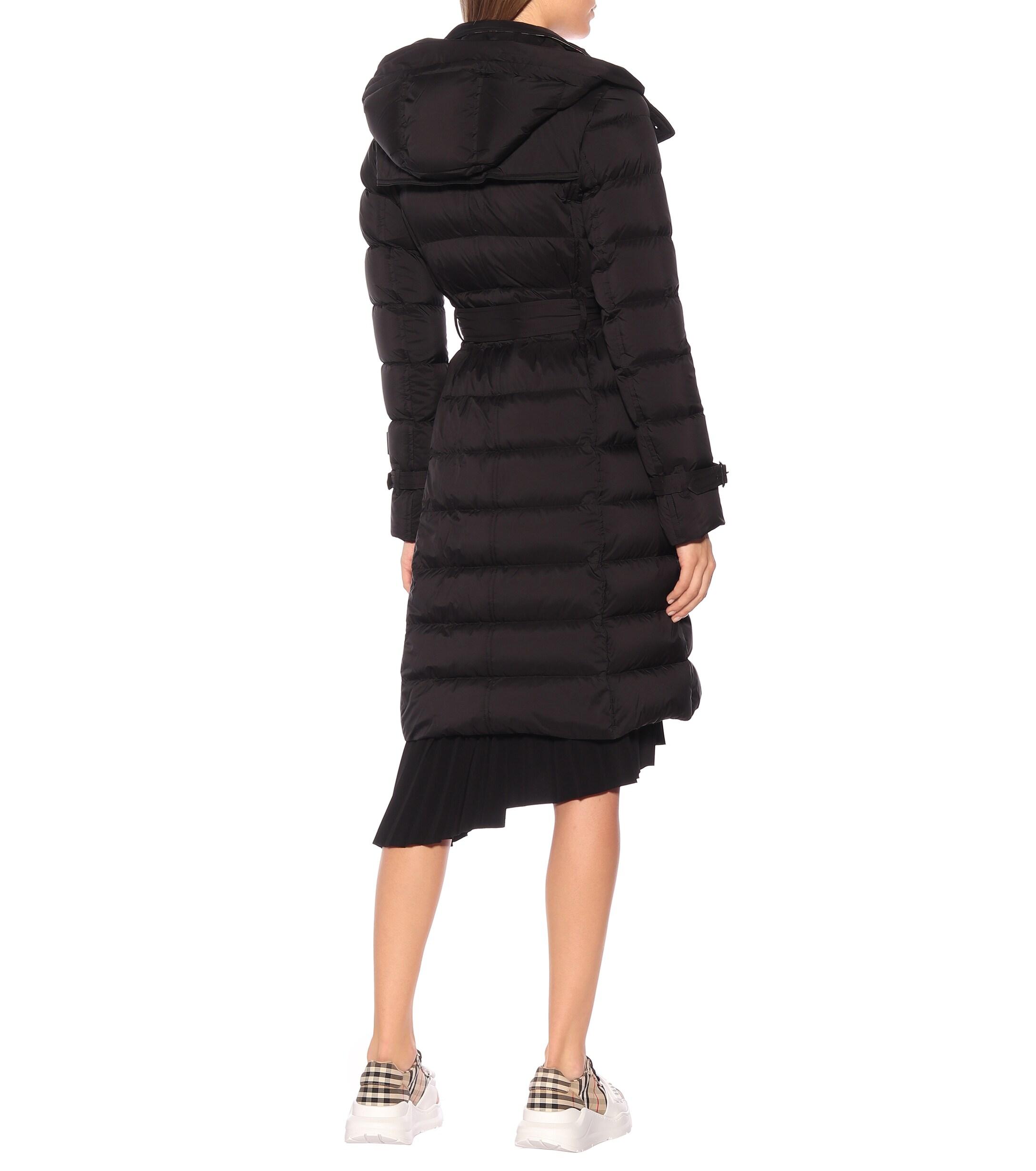 burberry double breasted puffer coat