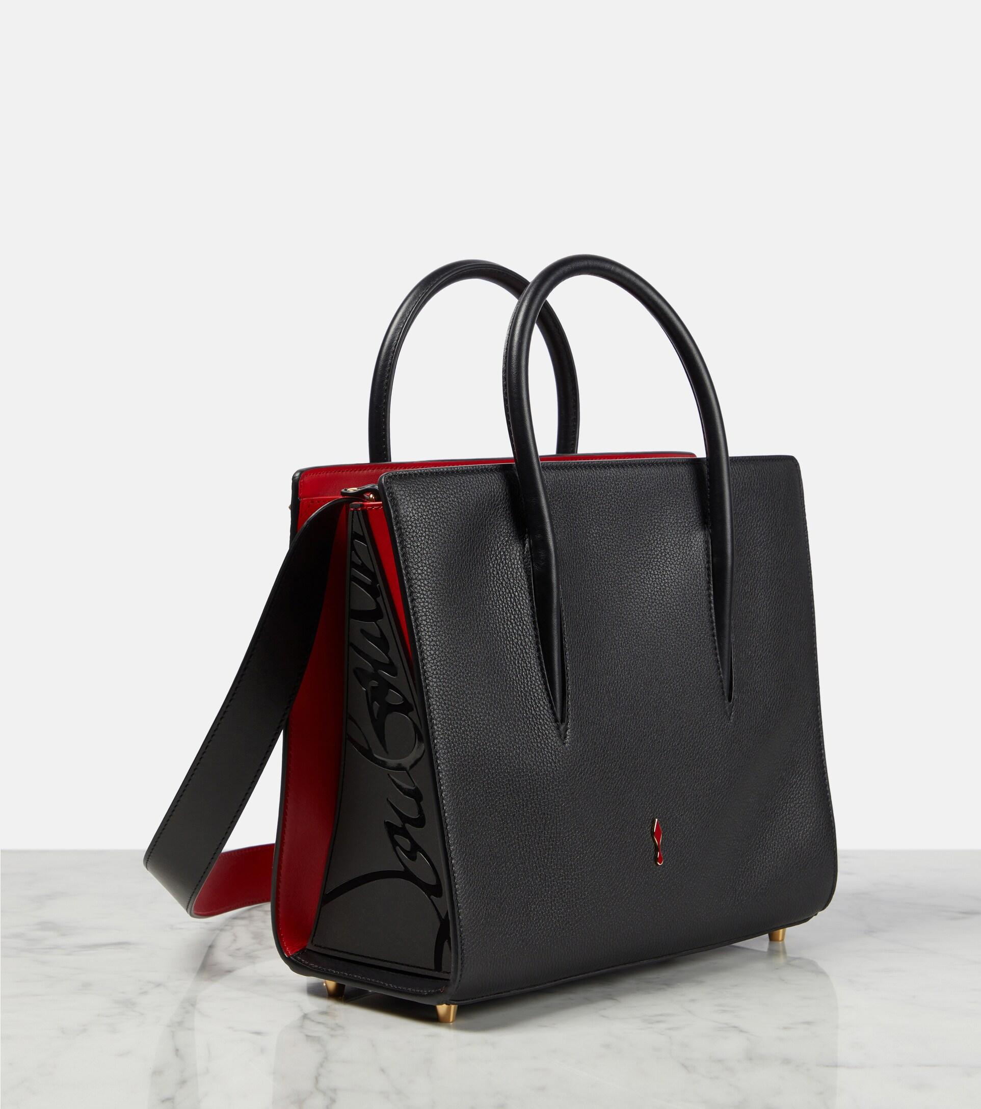 Christian Louboutin Paloma Medium Leather Top-handle Bag in Black