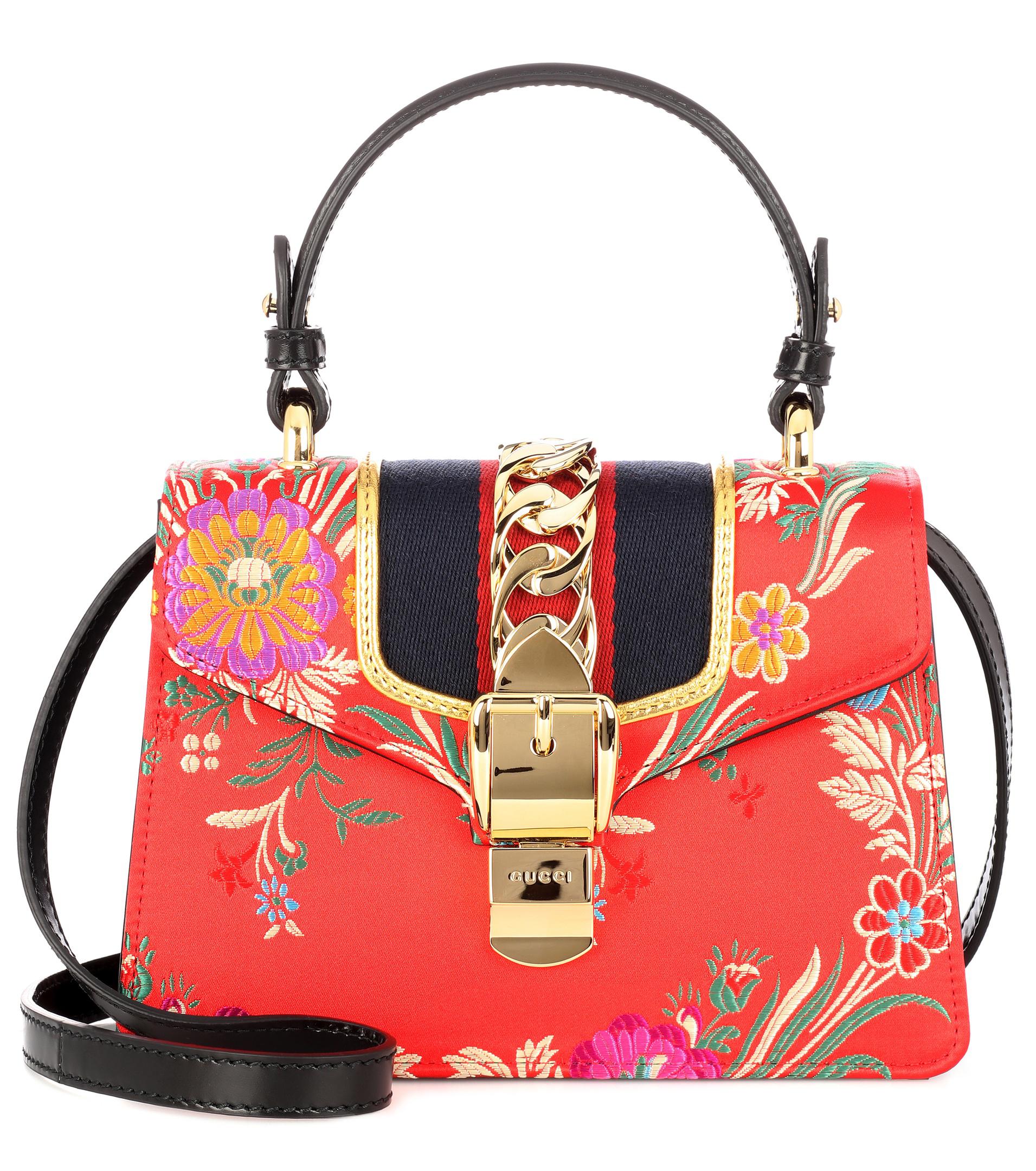 red gucci satchel