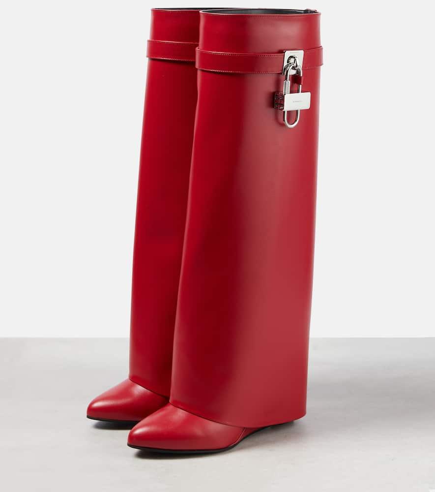 Givenchy Shark Lock Boots in Red Lyst UK
