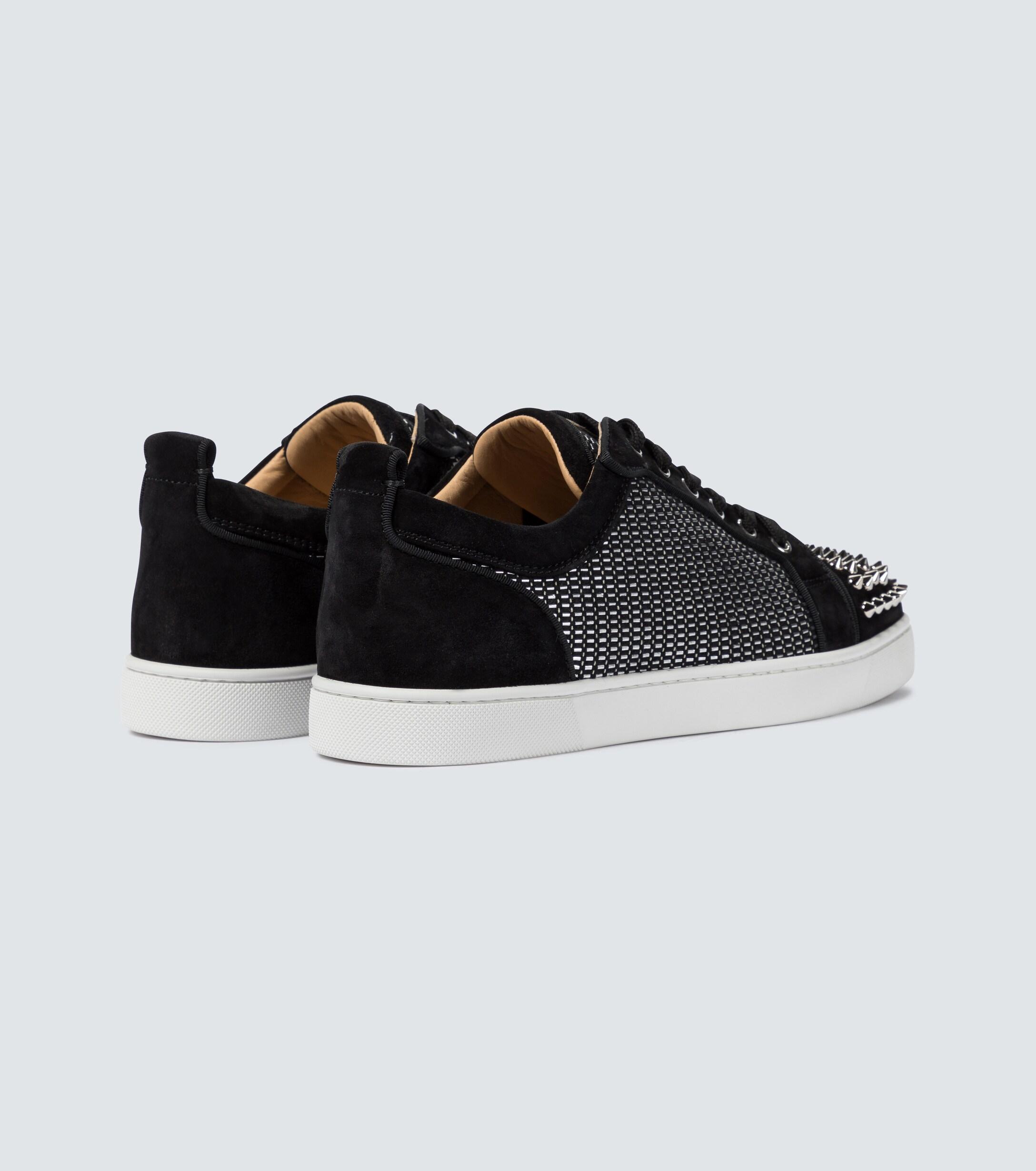 Christian Louboutin Louis Junior Spikes Orlato Sneakers in Black for 