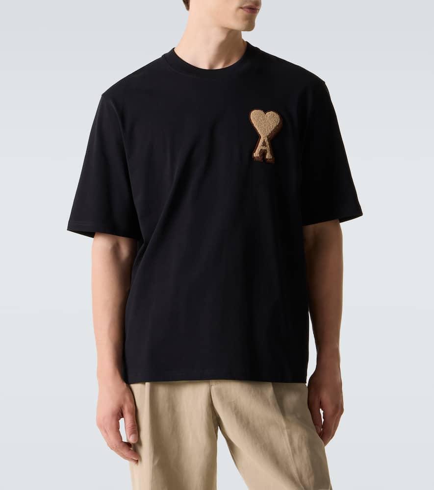 AMI｜SHORT-SLEEVED ROUND NECK T-SHIRTS (UTS024 726 0951) AMI PARIS T-Shirt UTS024.726 0951 Szary Regular Fit | Modivo.pl