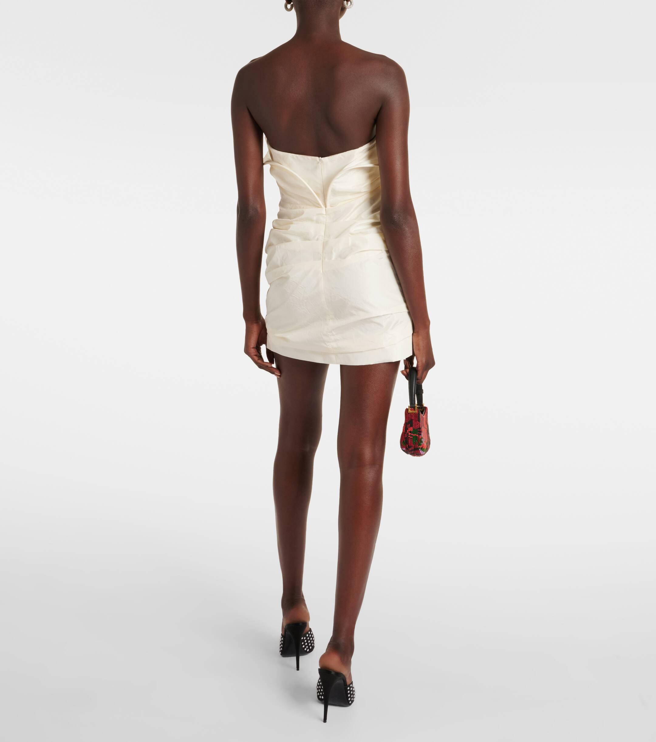 magda butrym sculptural rose mini dress Buy Magda Butrym Red Sculptural Rose Mini Dress in Stretch Wool For Women  Online