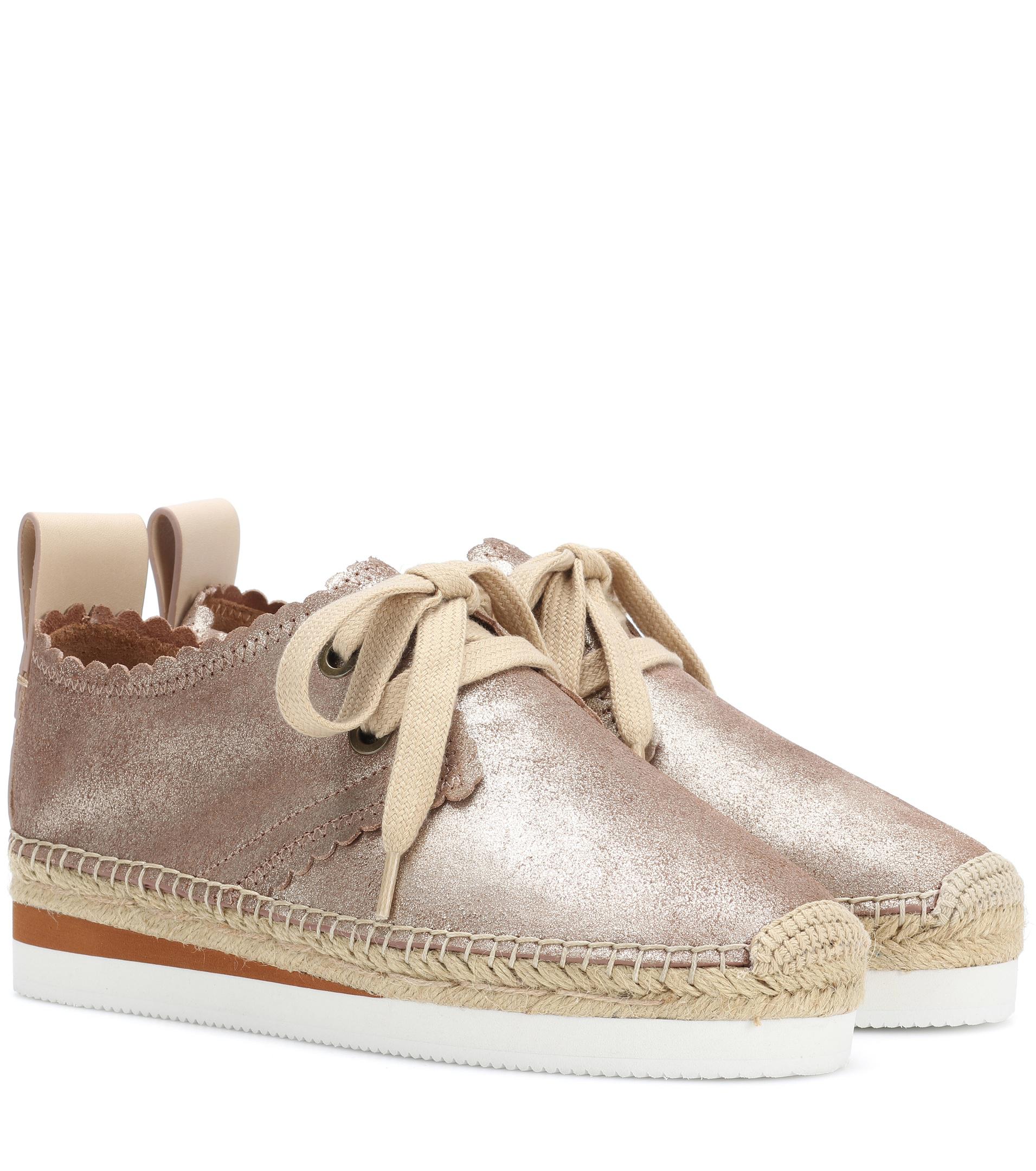 chloe leather espadrilles