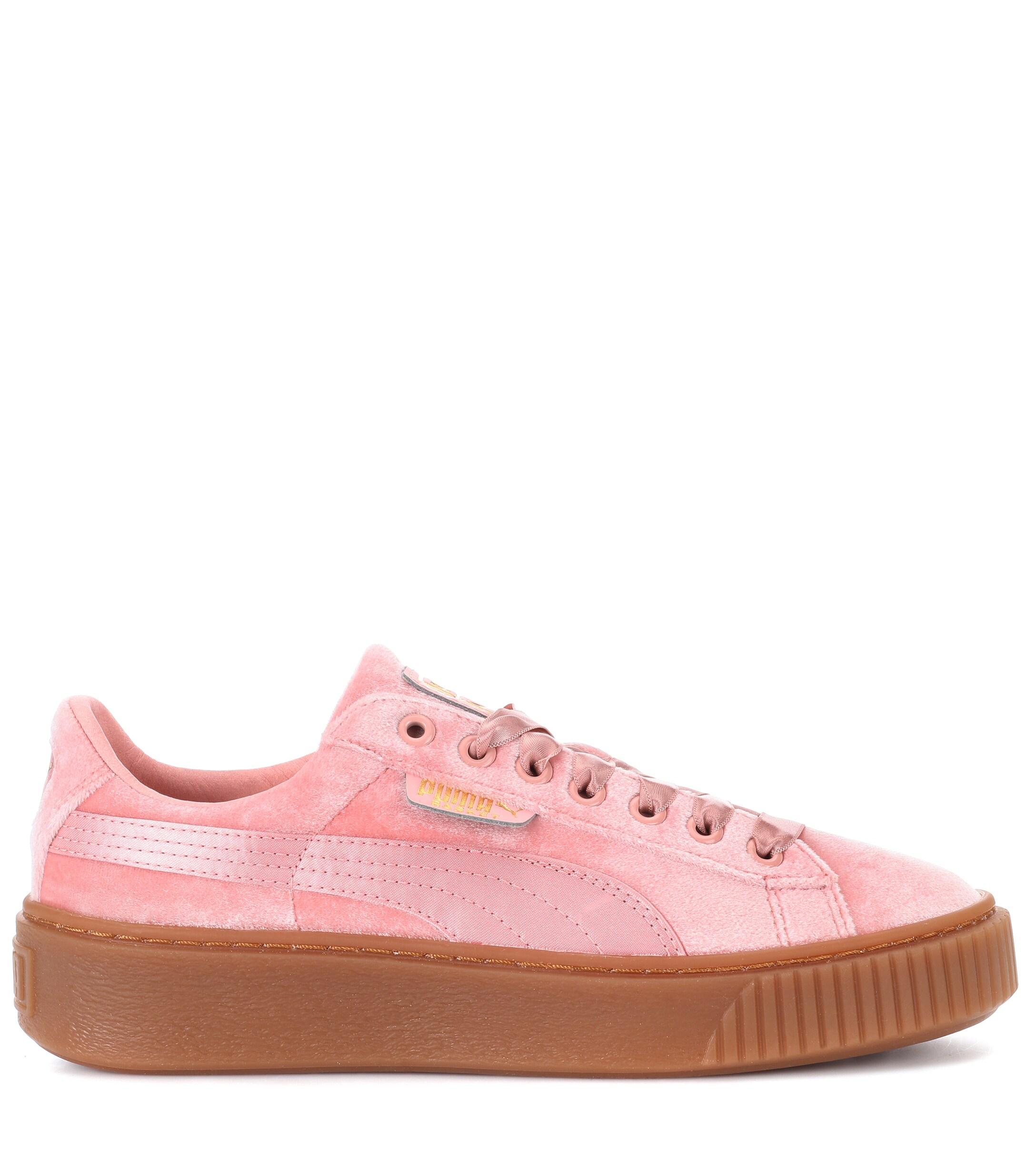 puma plateforme velour