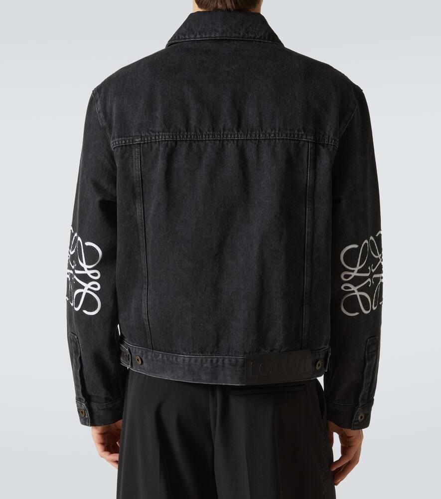 Loewe Anagram Denim Jacket in Black for Men | Lyst