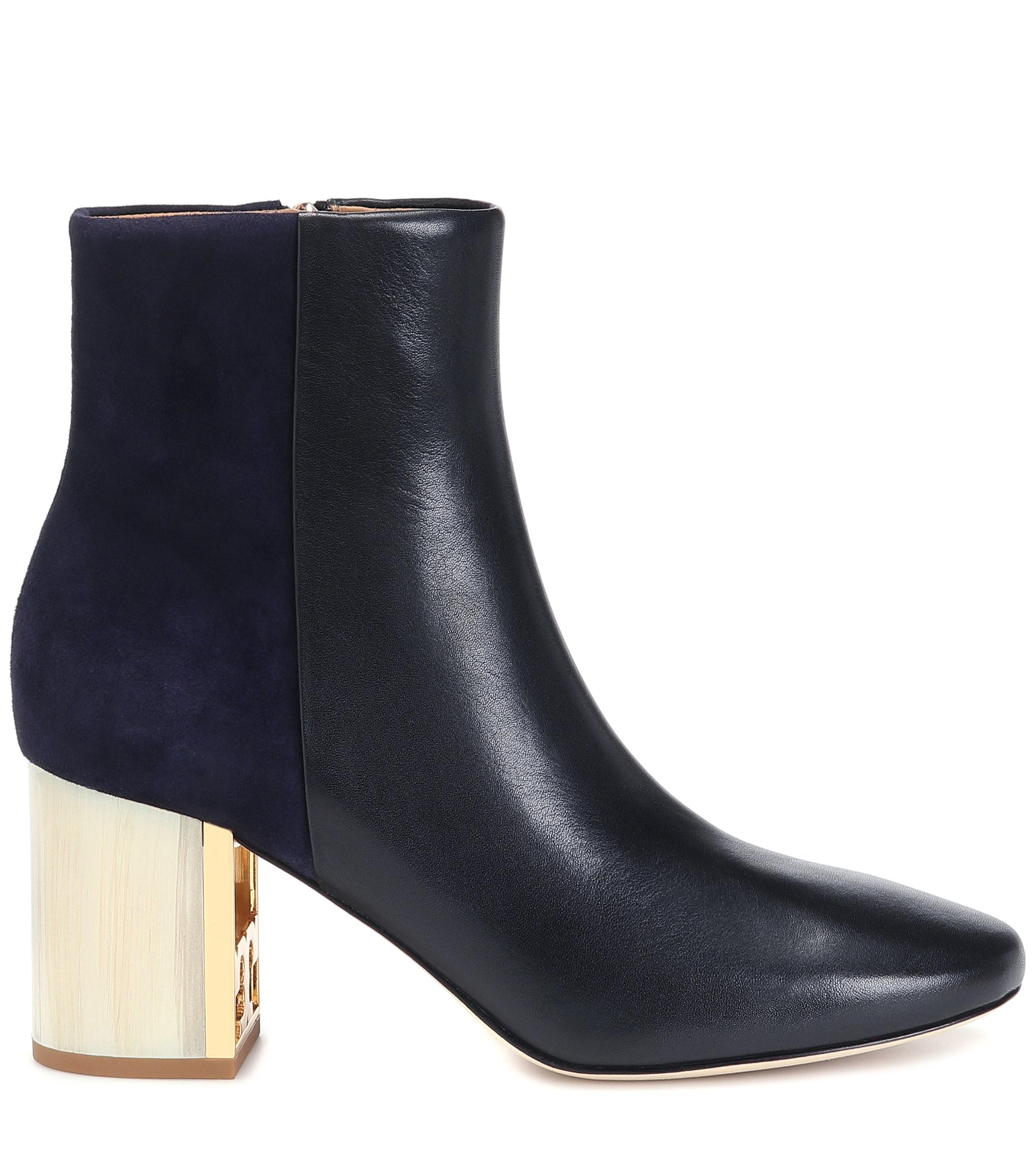 tory burch flat ankle boots